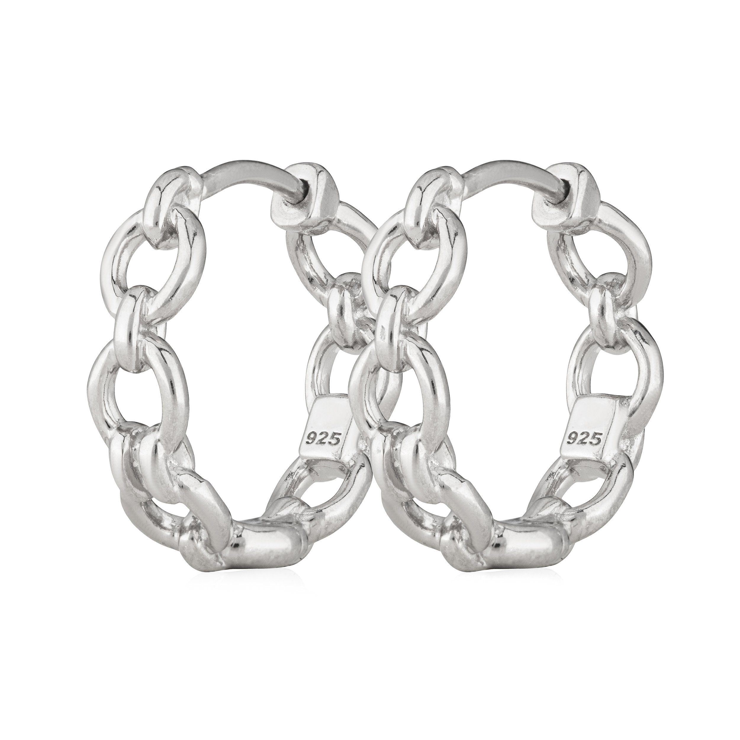 Klappcreolen Paar Creolen 925 Silber Ø20mm Klappcreolen Ohrring
