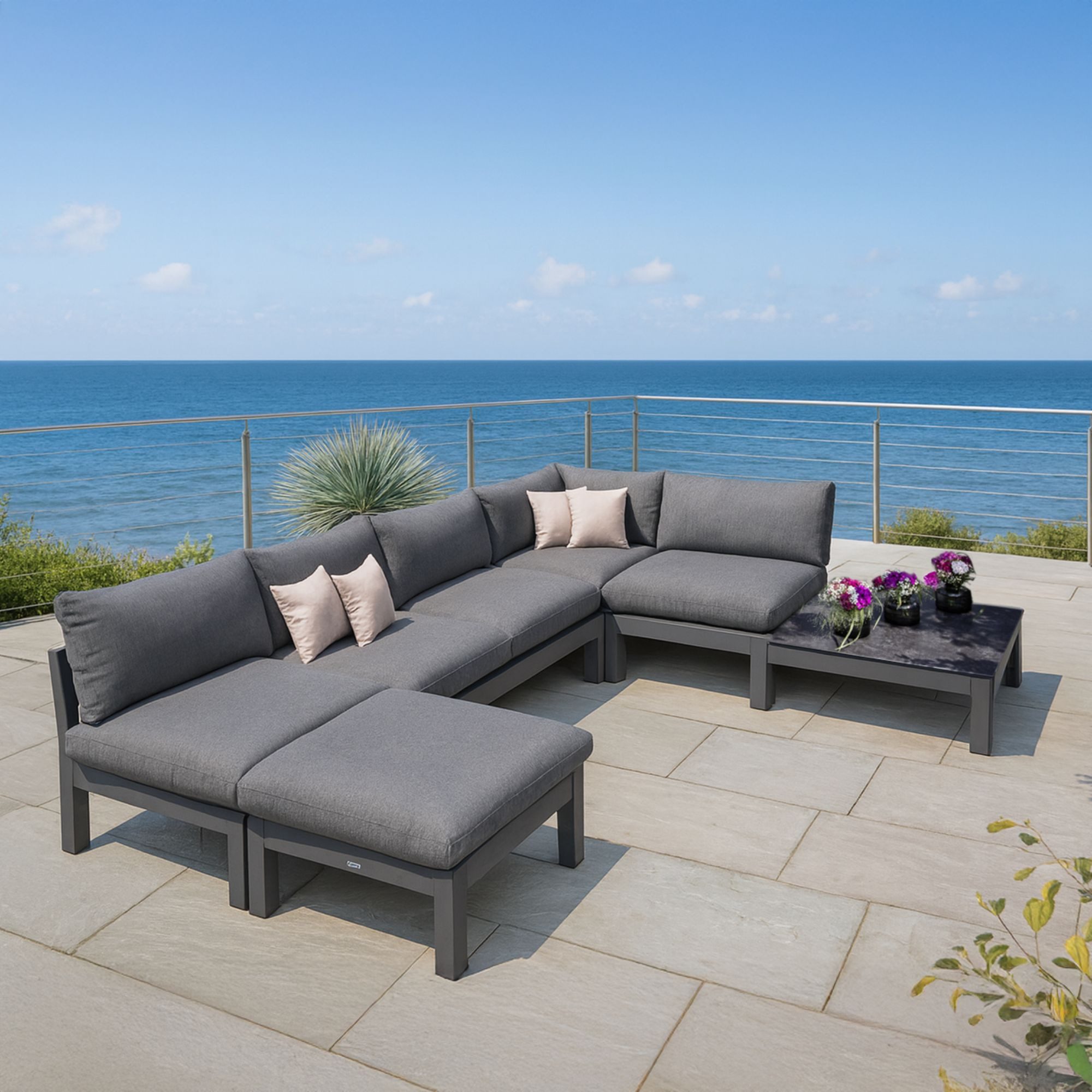 KETTLER Garten-Essgruppe Kettler Comfort Lounge Ecke Modularer Sitzkomfort inkl. Auflagen