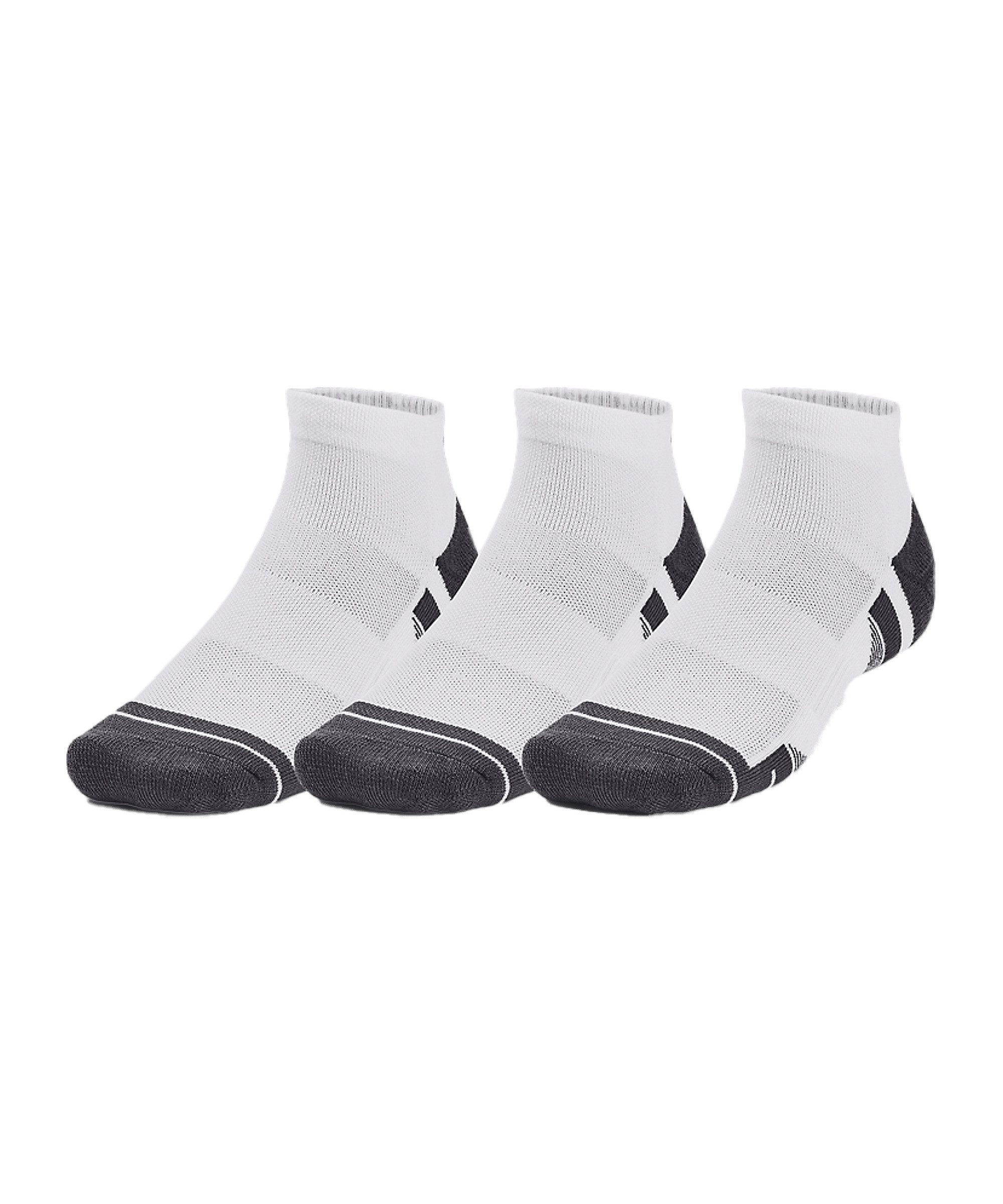 Under Armour® Sportsocken Under Armour Performance Tech 3pk Low Socken Weiß Polyester