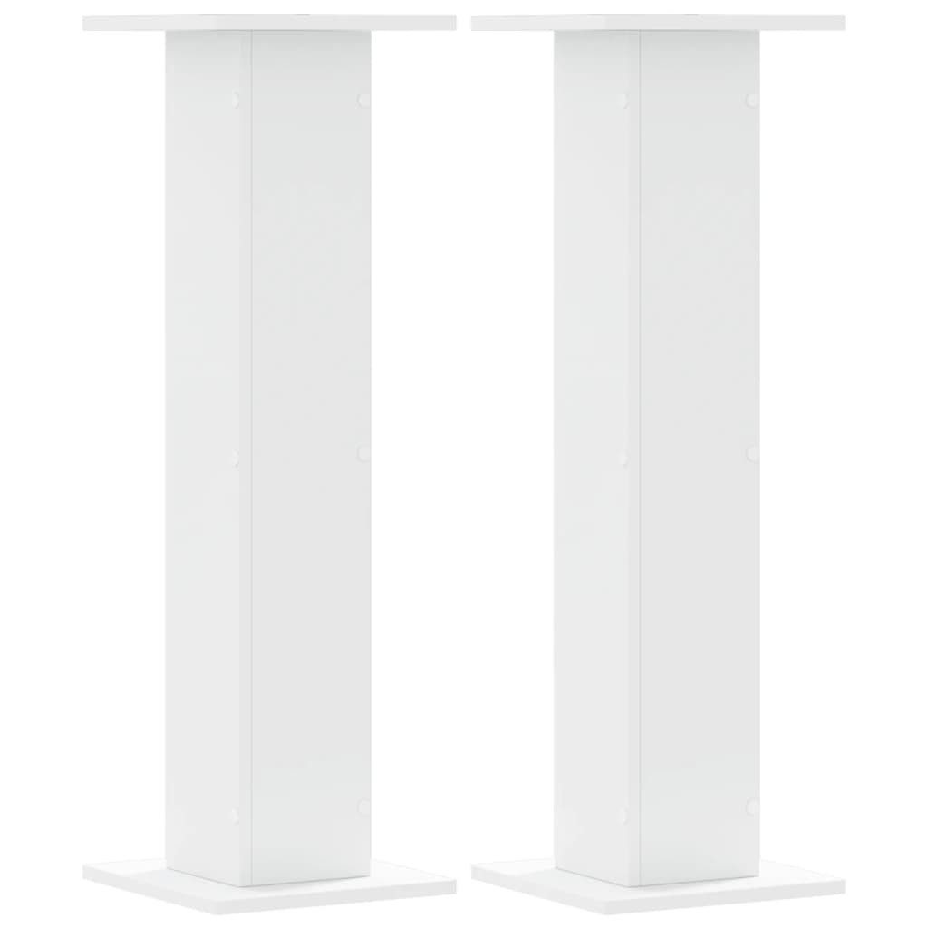 vidaXL Lautsprecherständer 30 x 30 x 95 cm Lautsprecherständer 2 Stk Weiß 30x30x95 cm Spanplatte