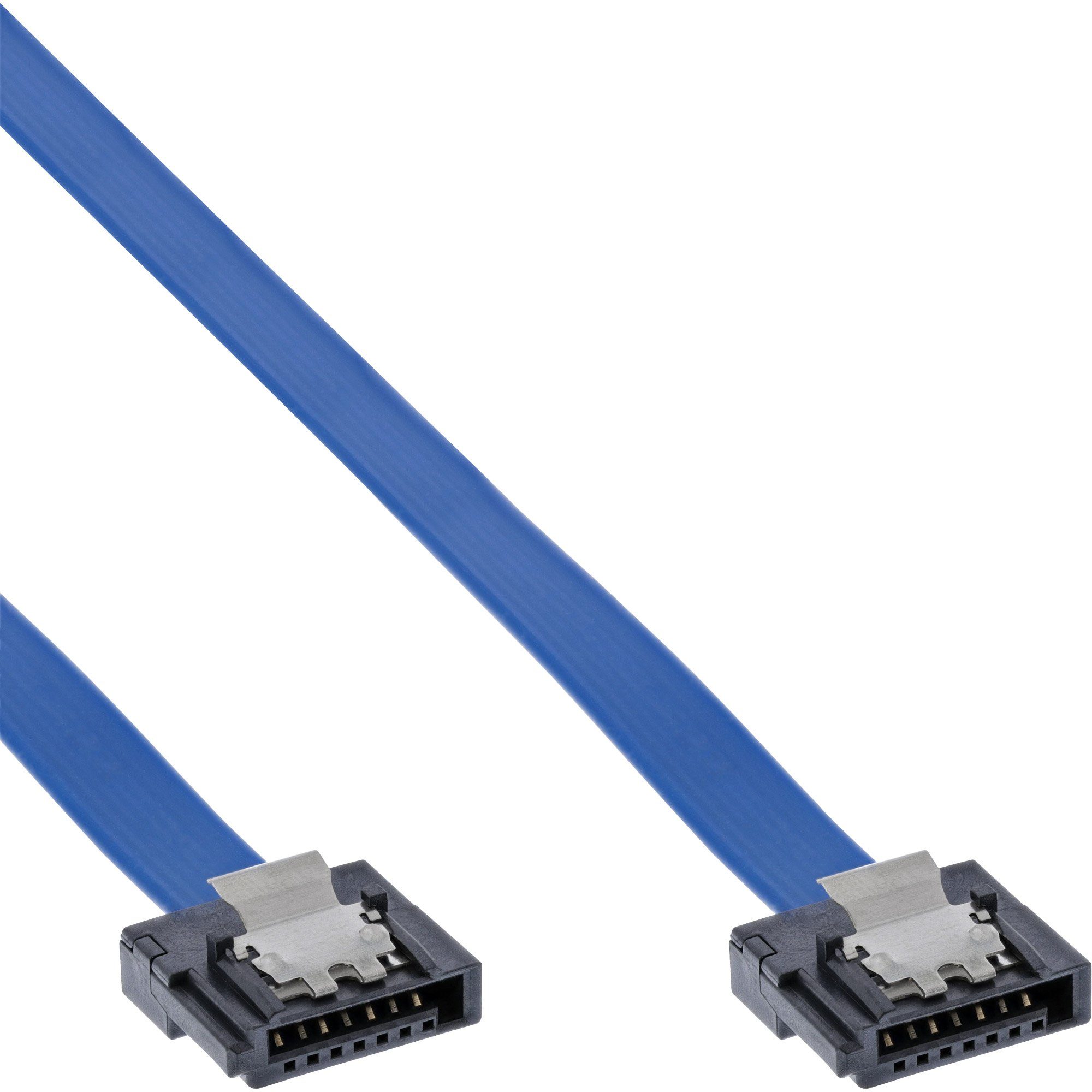Câble SATA - InLine® - 6 Gb/s - 0,3m - Connecteur Avec Languette De Verrouillage - Transparent - Informatique