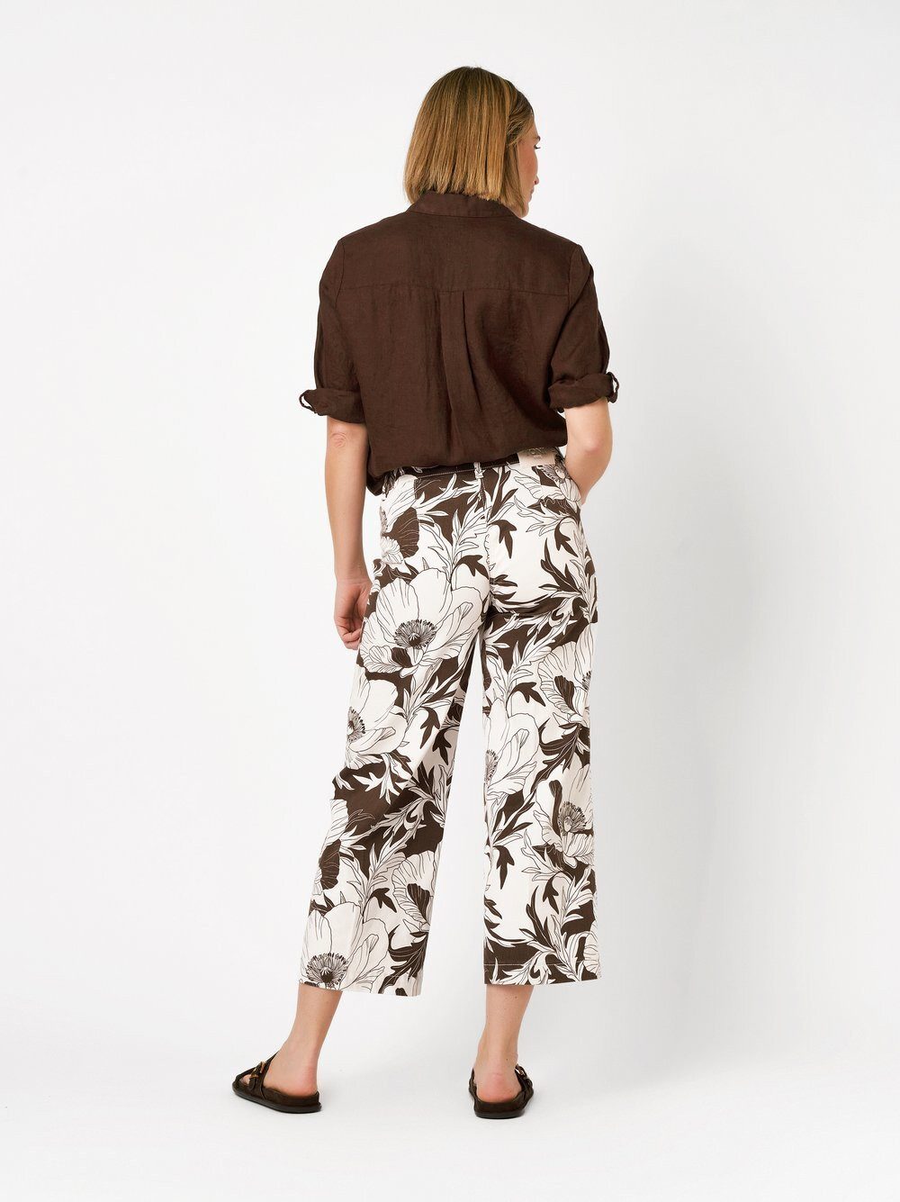 TONI 7/8-Jeans Ella Culotte mit großem Flowerprint