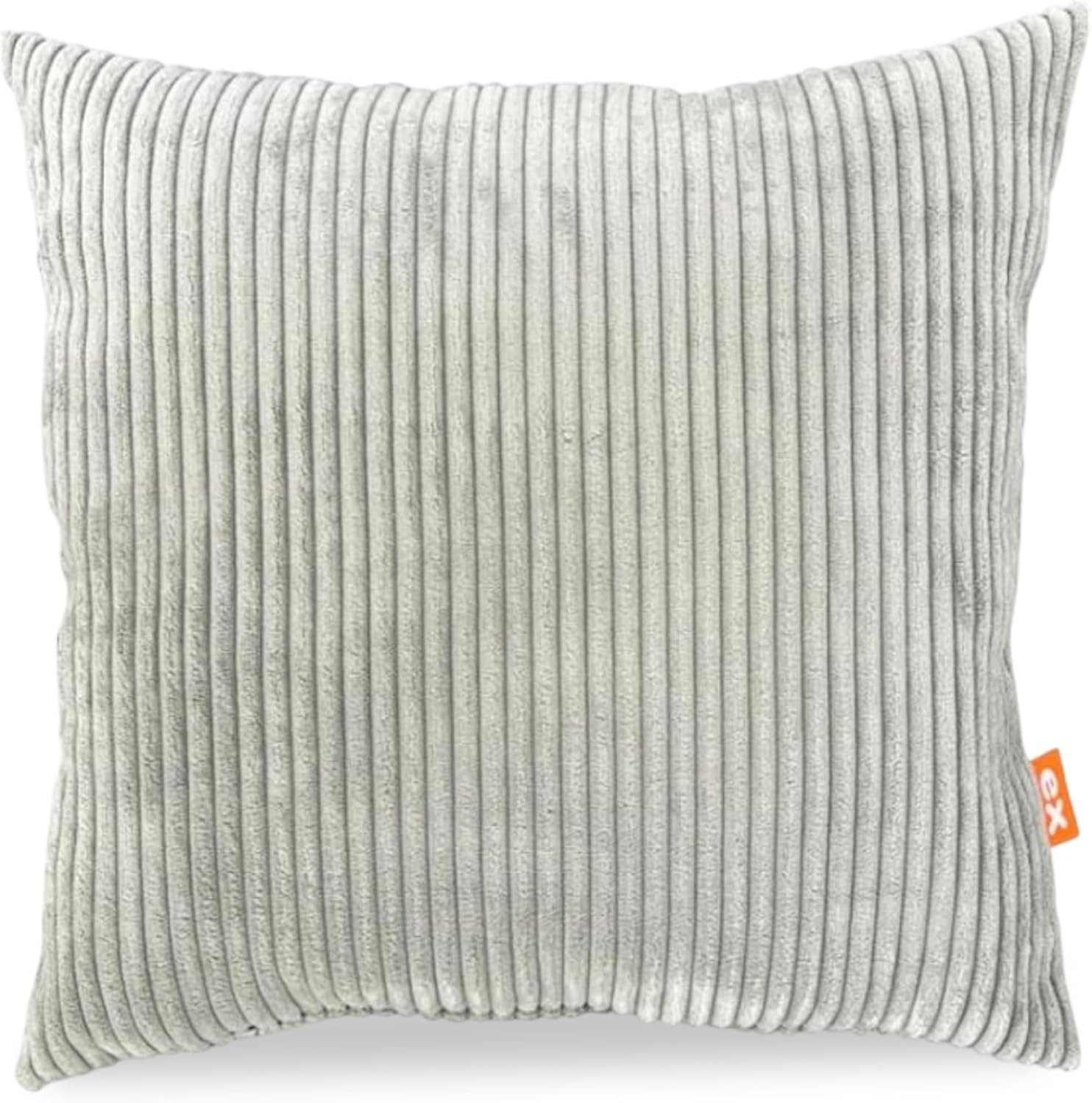 Best for Home Dekokissen Weiches Cord-Kissen – Stilvoll & Bequem, Organische Baumwolle
