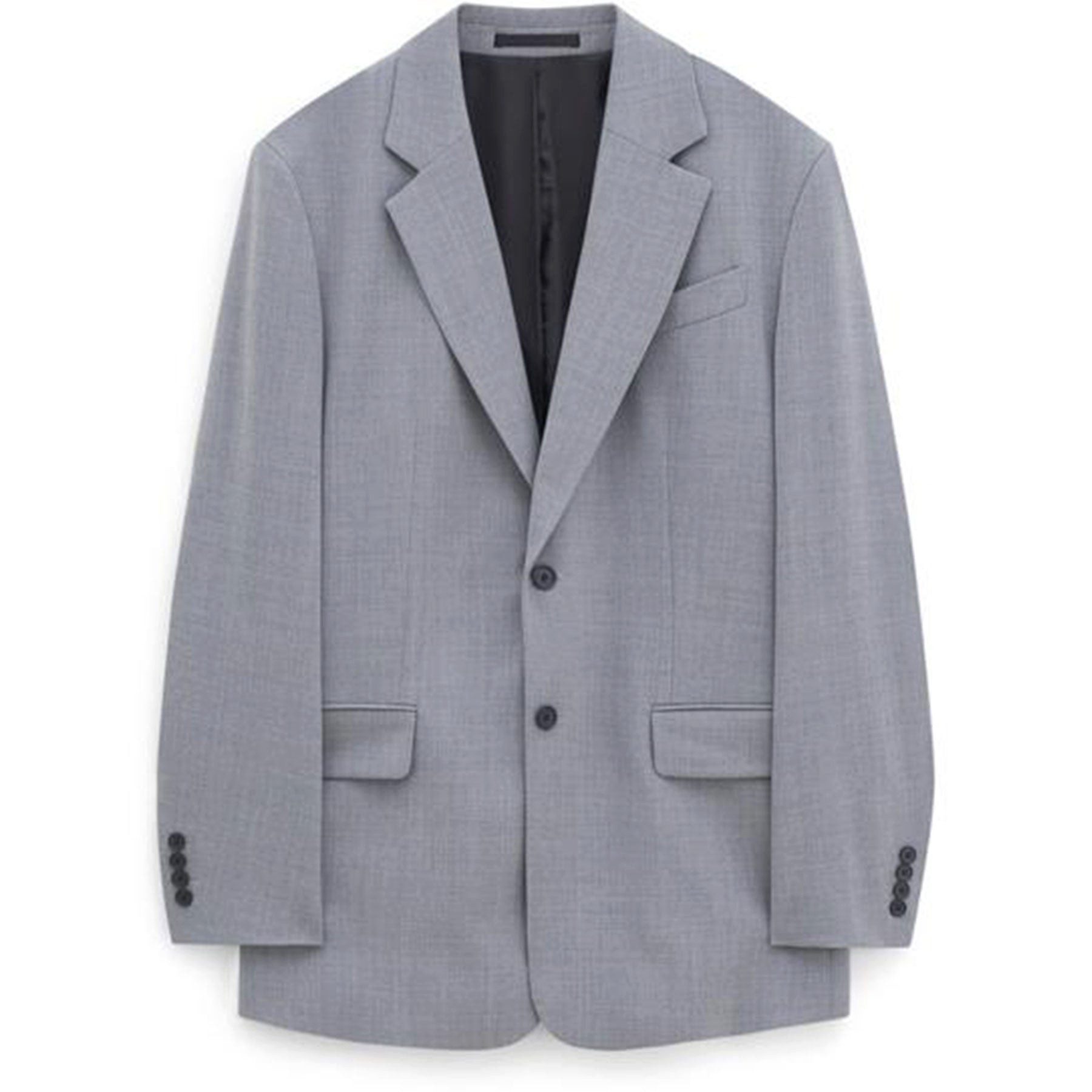 Filippa K Longblazer FILIPPA K Oversized Blazer DAVINA mit Merinowolle - Grau