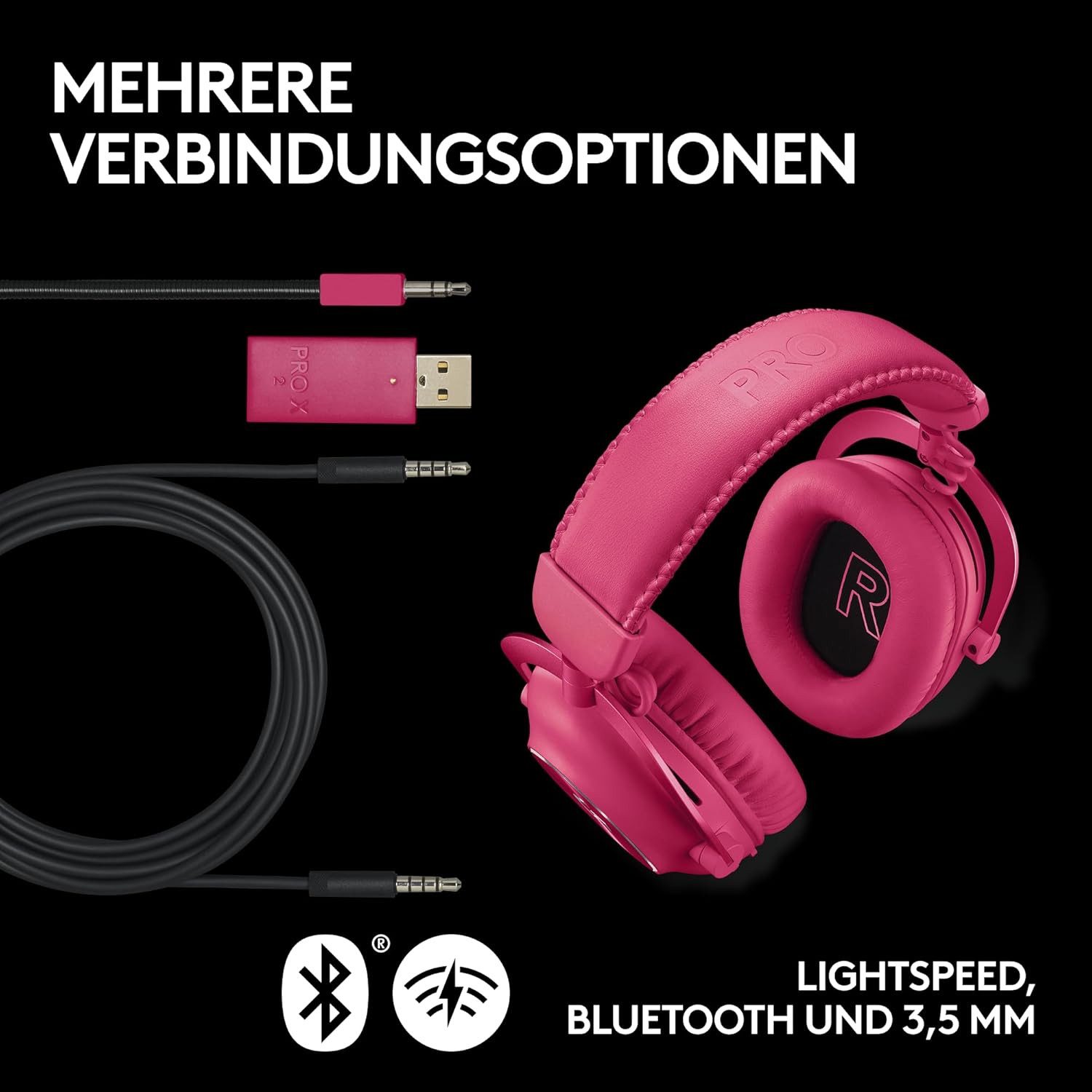 Logitech G PRO X SUPERLIGHT Maus und PRO X 2 LIGHTSPEED kabelloses Gaming-Headset Gaming-Maus