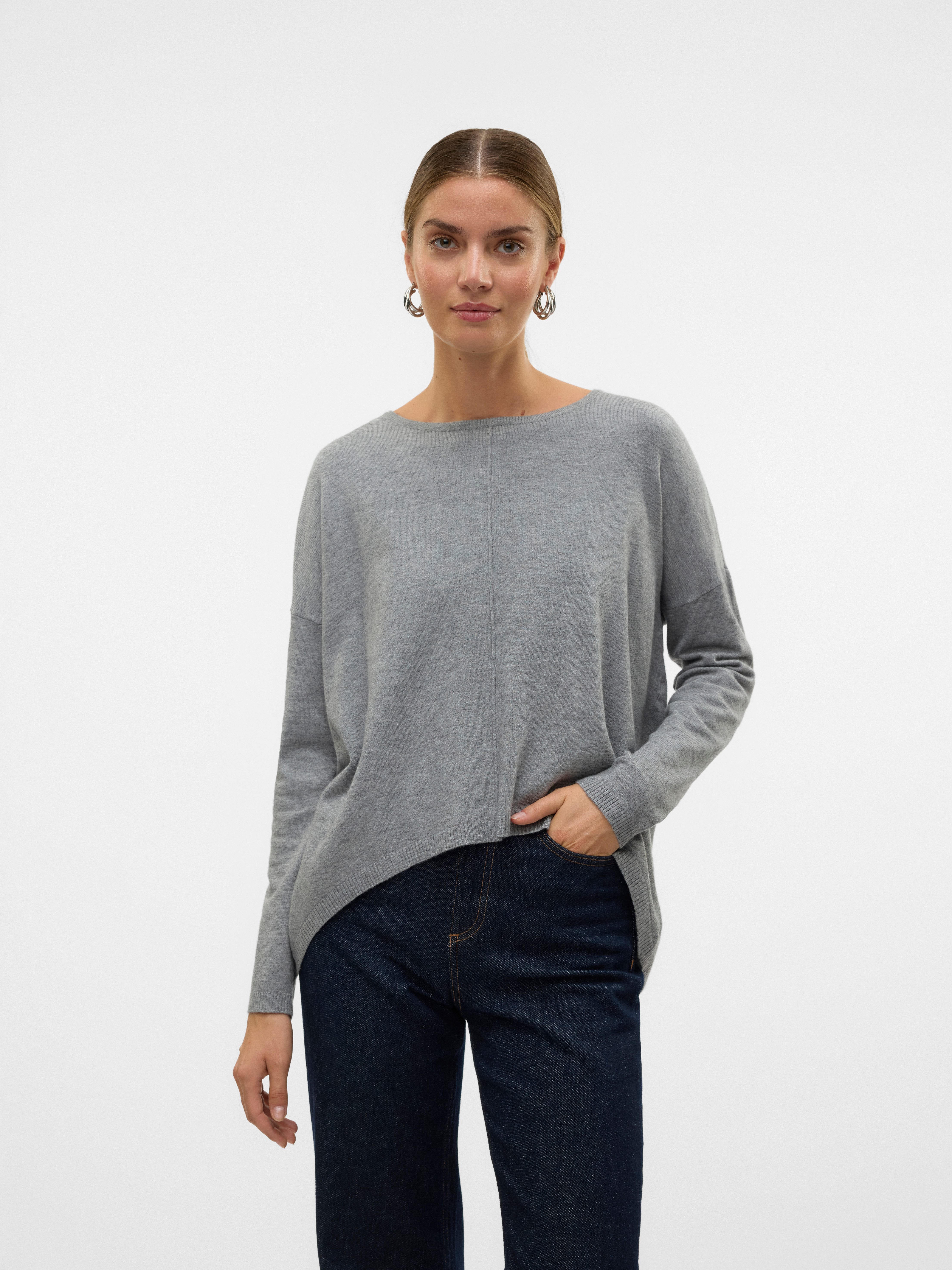 Vero Moda Rundhalspullover VMBREEZE AURA LS ZIPPER BLOUSE NOOS günstig online kaufen