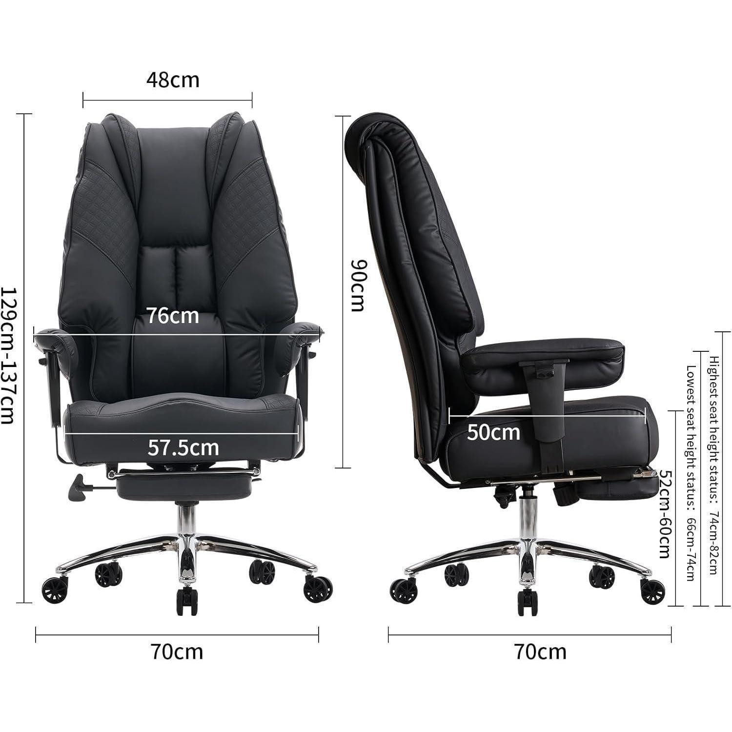 LuxusKollektion Chefsessel XXL Bürostuhl Ergonomisch Hoher Rücken Verstellb günstig online kaufen