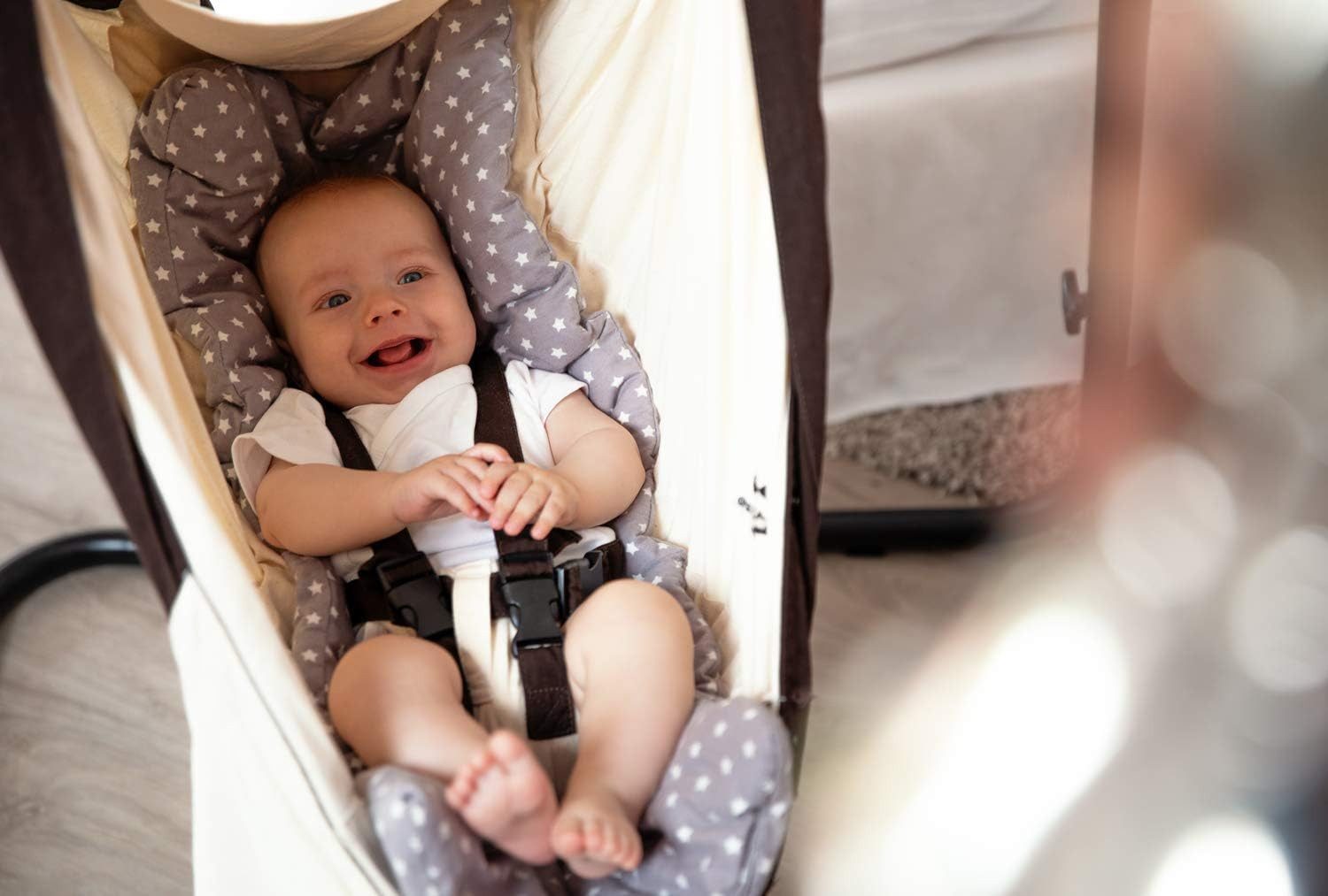 Amazonas Babyschaukel Kangoo Set power Hook TÜV geprüft - Komplettset für Babys bis 15 Kilo