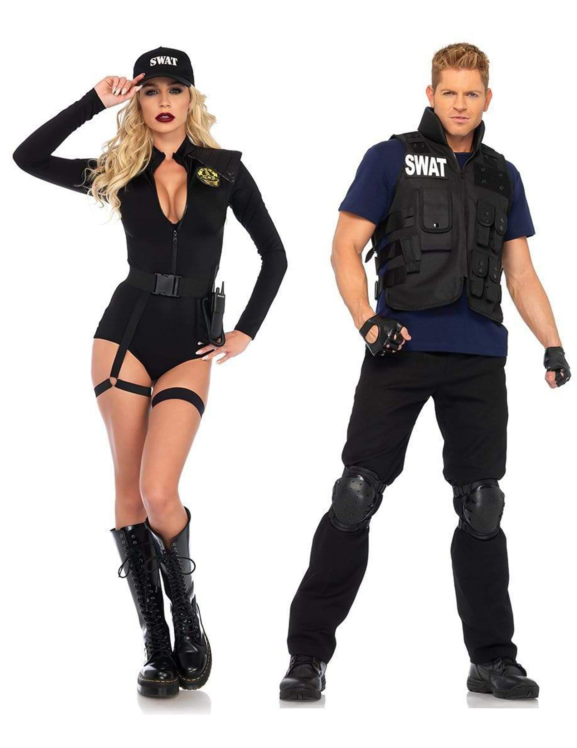 legavenue Kostüm SWAT Damenkostüm sexy Overall für Damen schwarz günstig online kaufen