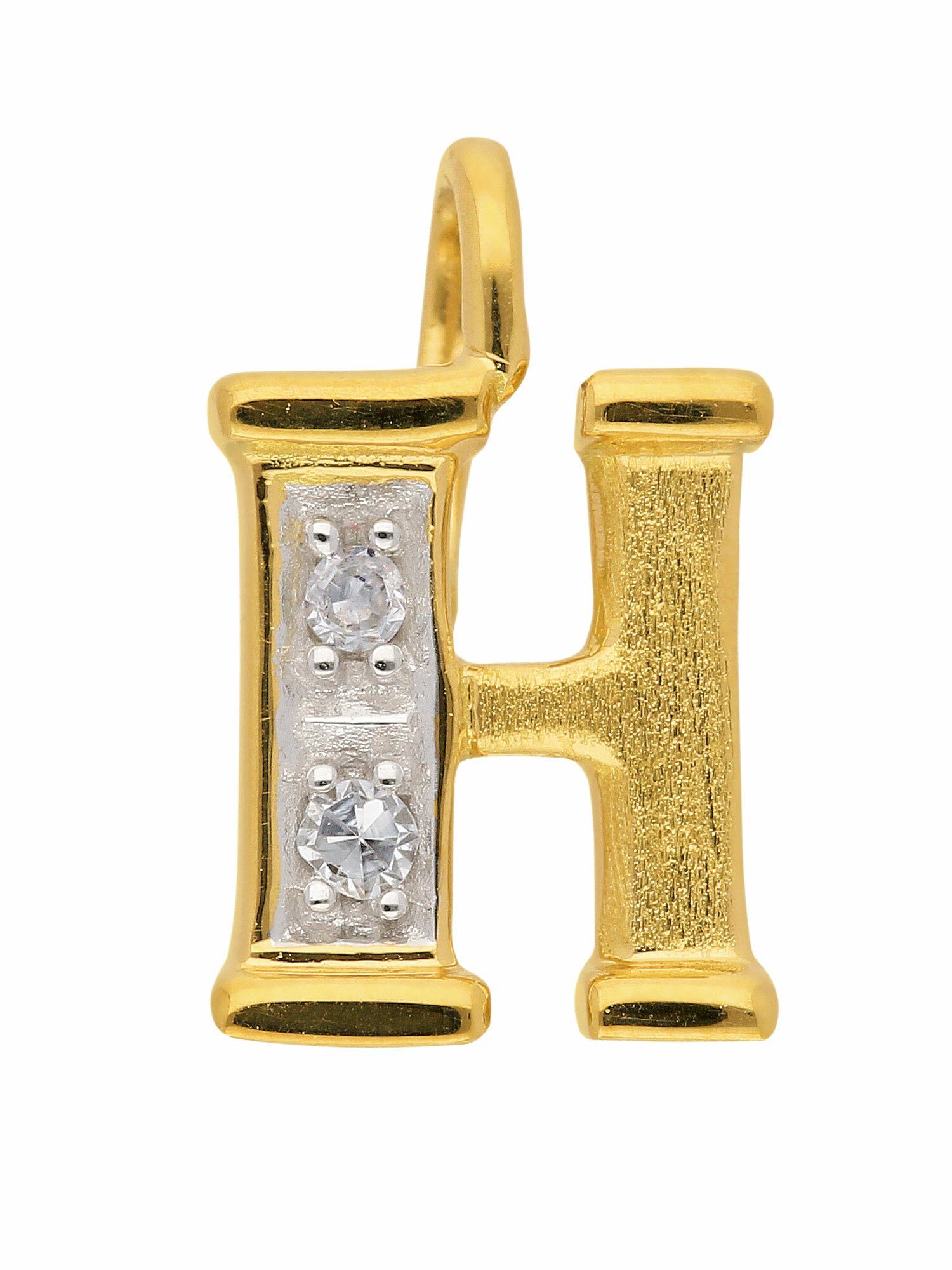 585 Gold Goldschmuck für Buchstabenanhänger Adelia´s Damen mit mit & Buchstabenanhänger Herren Diamant Diamant,