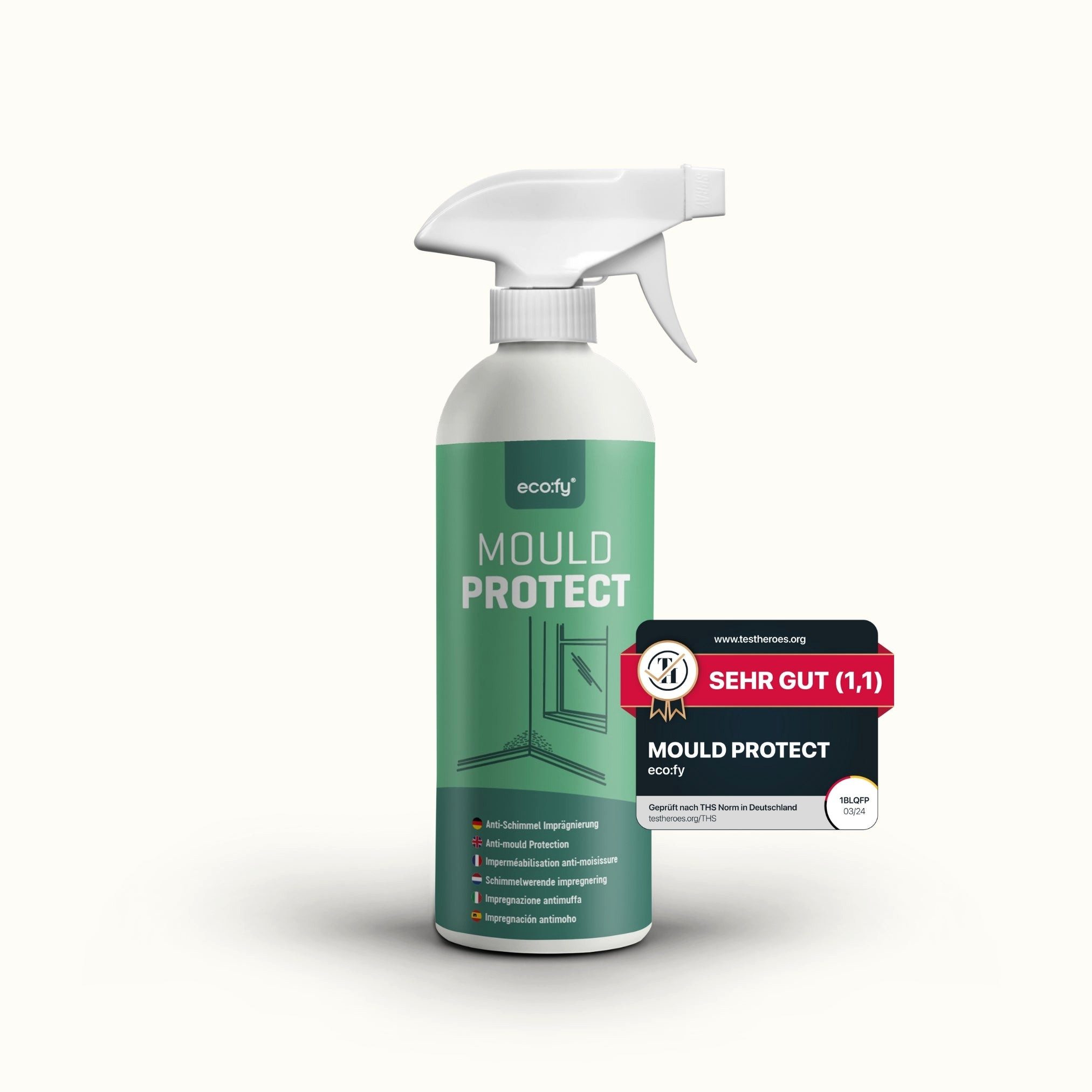 eco:fy Anti-Schimmel Imprägnierung Imprägnierspray (1 St), Starker Schutz vor Schimmel, Algen und Pilzen