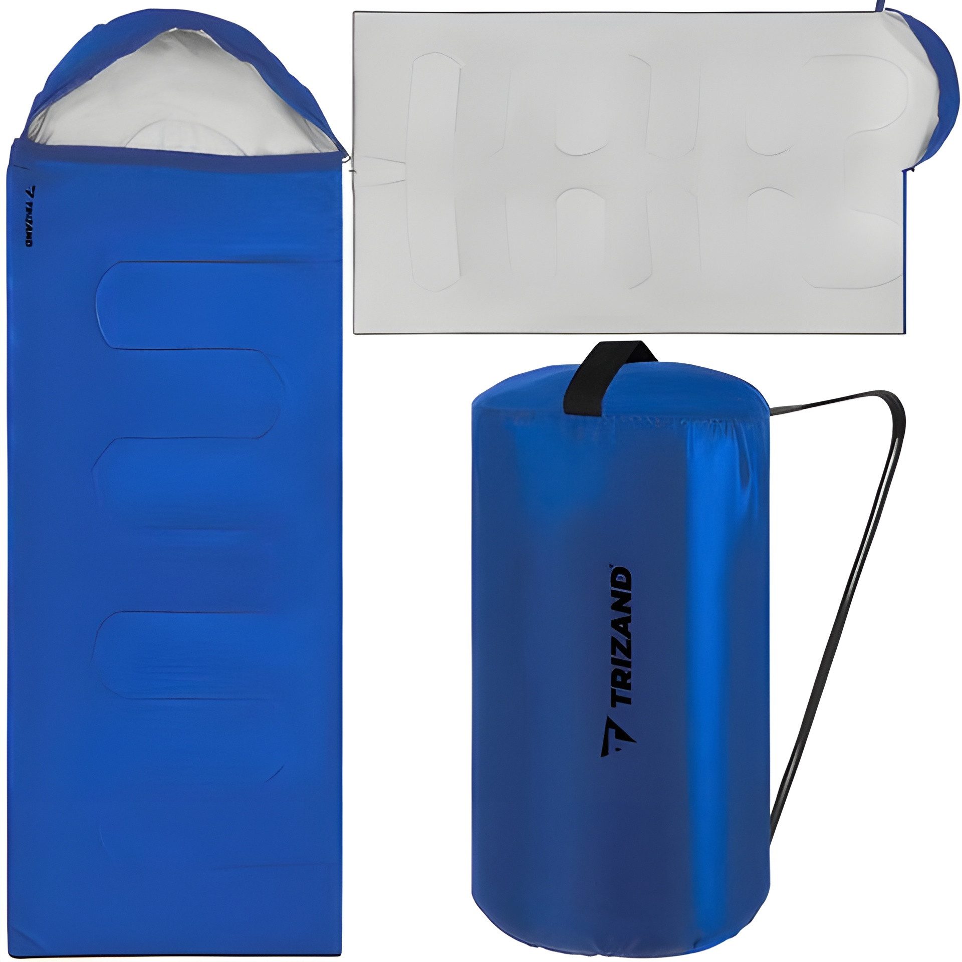 Trizand Deckenschlafsack Schlafsack Mumienschlafsack Outdoor Camping blau, günstig online kaufen