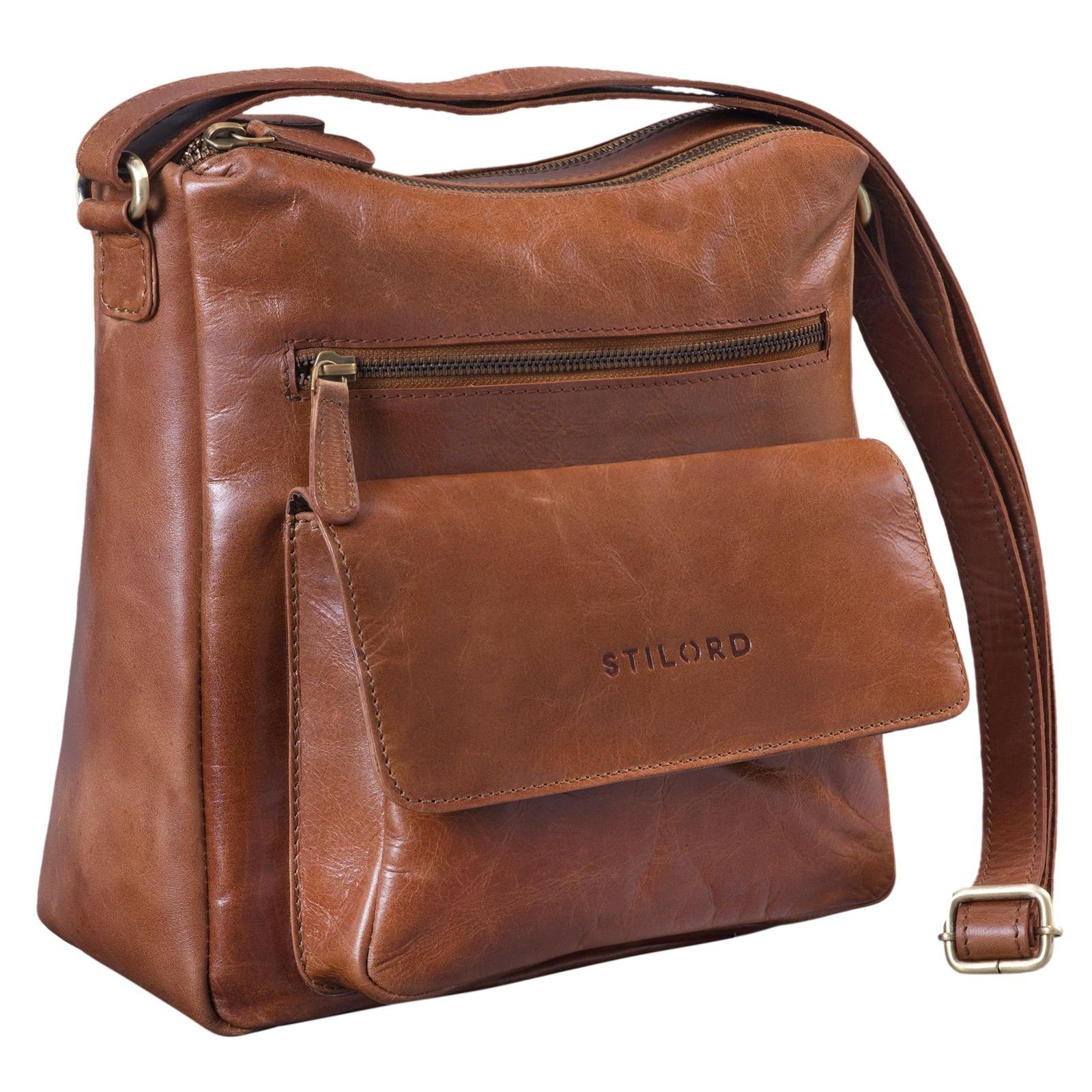 Handtasche "Mira" Vintage Umhängetasche für Damen Leder