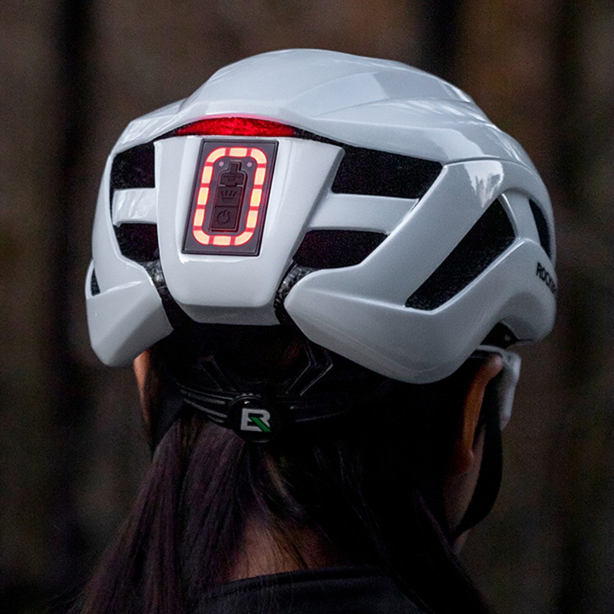 ROCKBROS Fahrradhelm ZK-077, Helm mit integrierter Rundum LED Beleuchtung