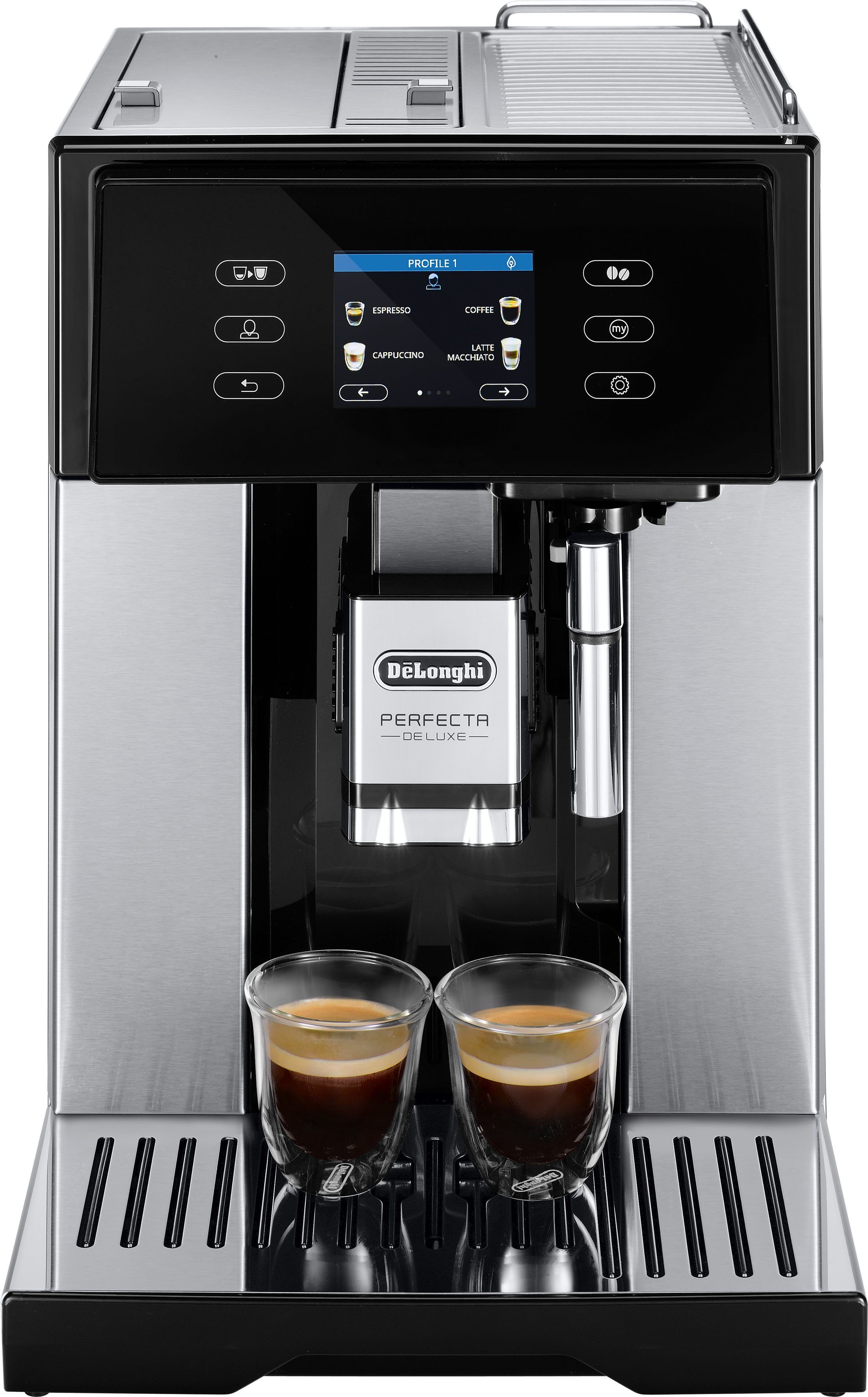 De'Longhi Kaffeevollautomat ESAM 460.80.MB PERFECTA DELUXE, mit  Kaffeekannenfunktion, inkl. Kaffeekanne im Wert von UVP € 29,99