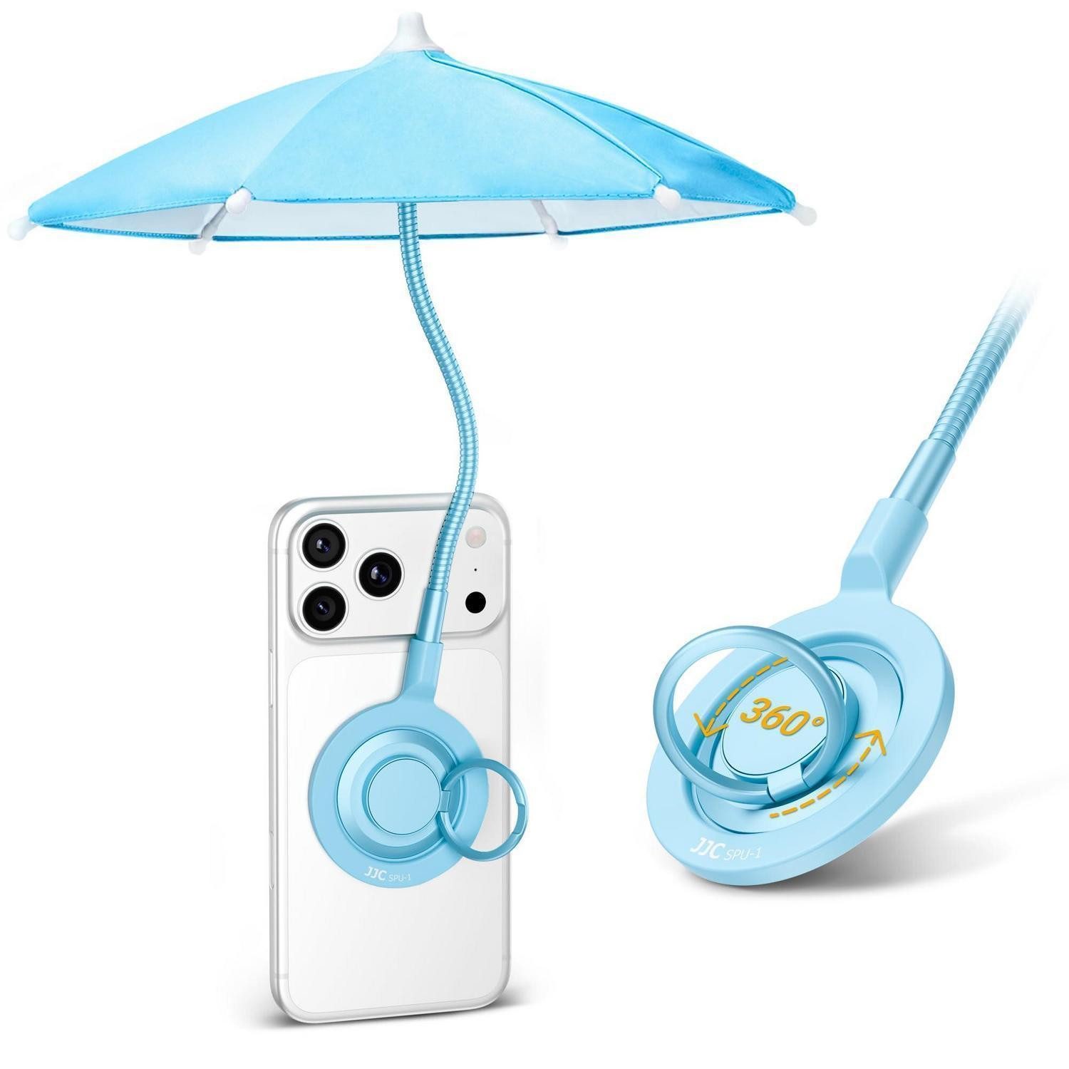 LuxusKollektion Taschenregenschirm Handy Sonnenschutzschirm blau