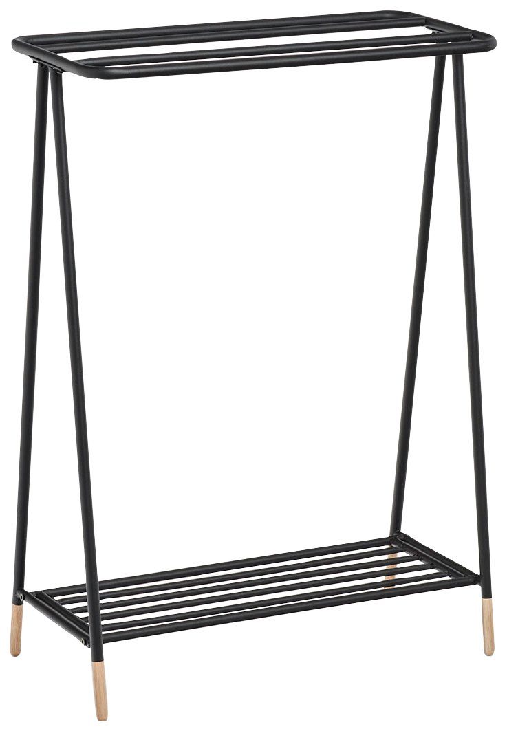 Zeller 60x30x85 cm schwarz BxTxH: Present Handtuchständer Modern,