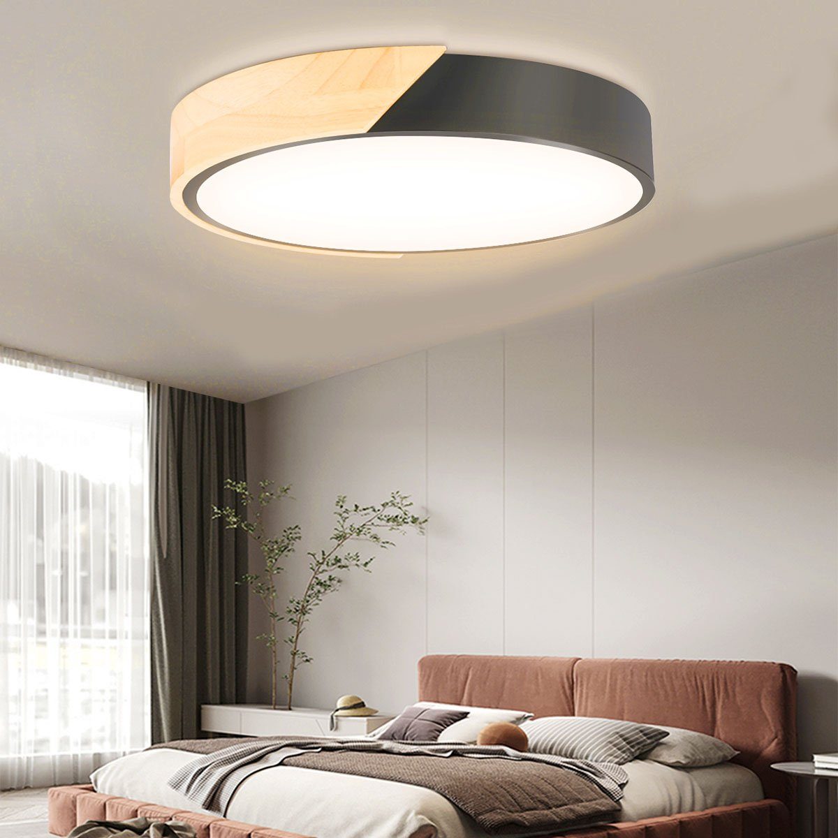 LETGOSPT Deckenleuchte 24W Rund LED Deckenlampe günstig online kaufen