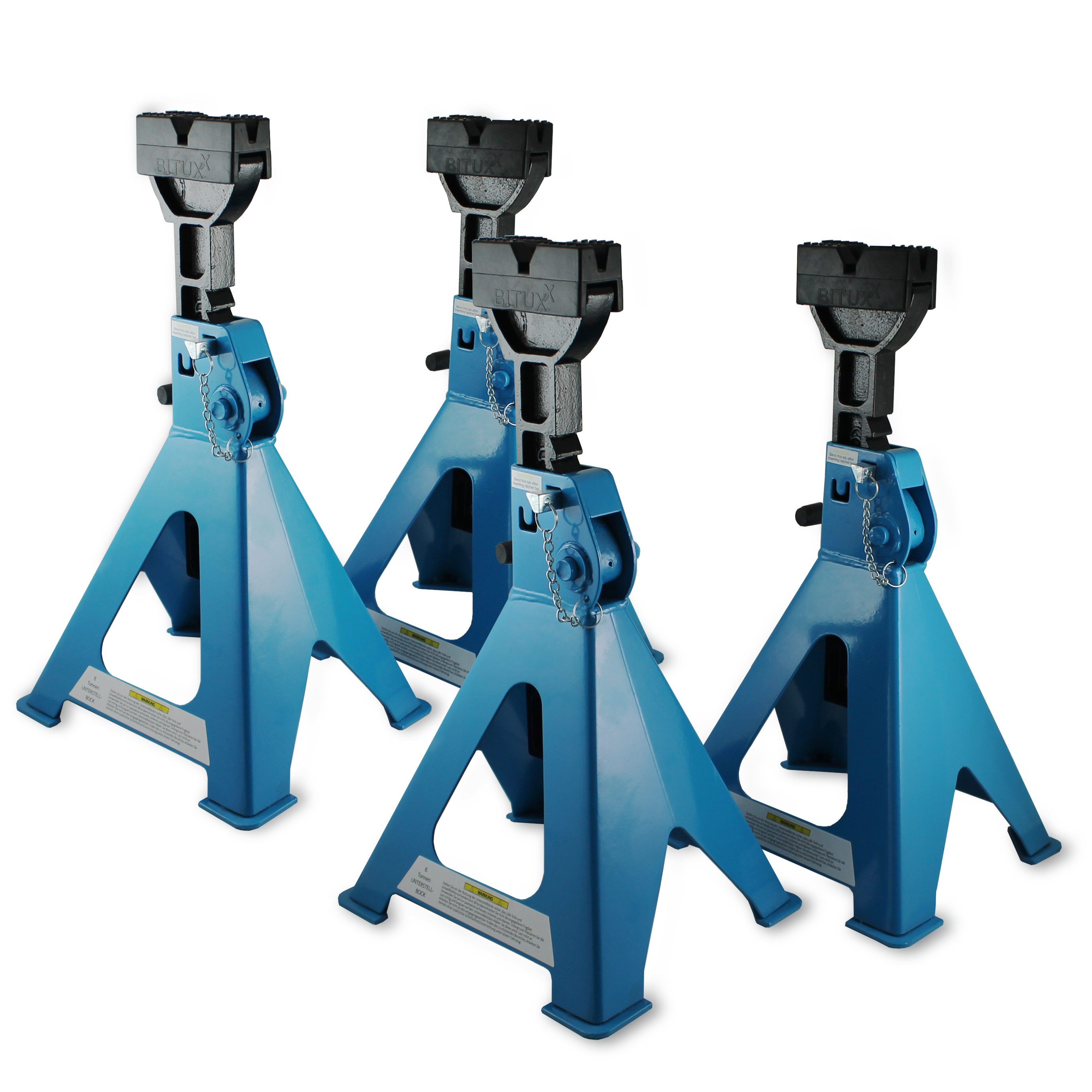 Bituxx Unterstellbock 4 Stück inkl. Heber 6000 kg, 6000 kg max. Belastbarkeit, (Spar Set, 4-St., MS-15774)
