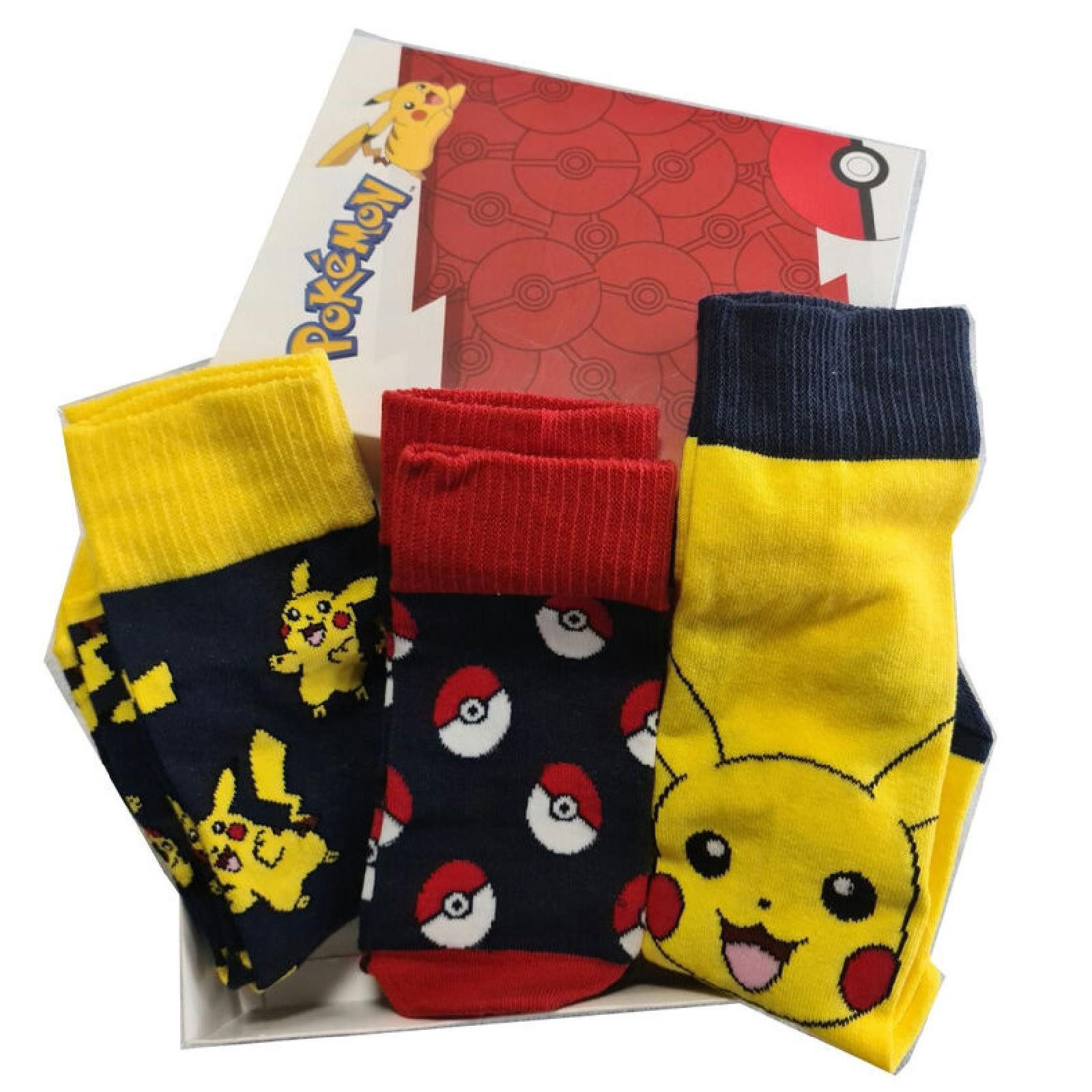Pokemon Socken Für Jungen – 5 Paar No-Show Socken Mit Verschiedenen Charakter-Designs, Bequem & Atmungsaktiv