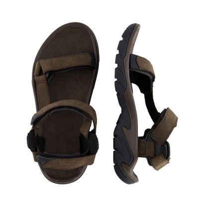 Teva Trekkingsandalen Terra Fi 5 Universal Leather Trekkingsandale (1-tlg) Verstellbare Riemen, antimikrobiellen Behandlung des Fußbett, Rutschfeste Sohle