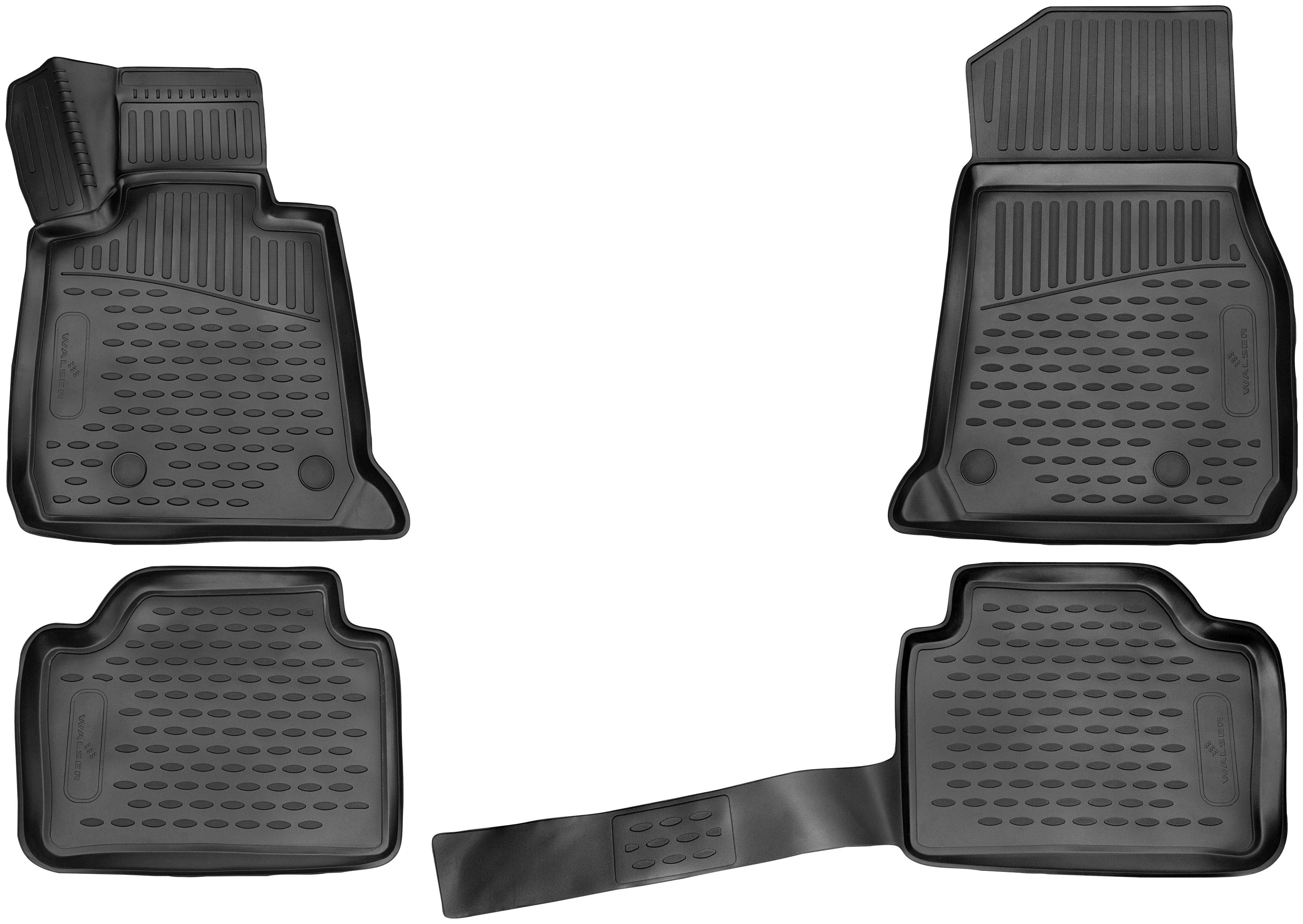 WALSER Passform-Fußmatten XTR (4 St), für BMW 3 Kombi, für BMW 3 Touring (F31) 07/2012 - 06/2019