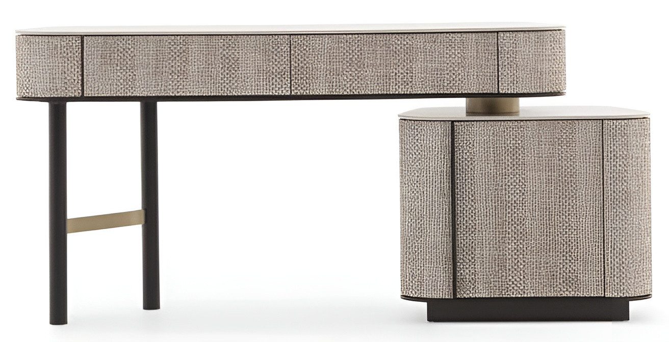 JVmoebel Schminktisch Eleganter Schminktisch aus Holz in Beige mit stilvollem Design, Made in Europe