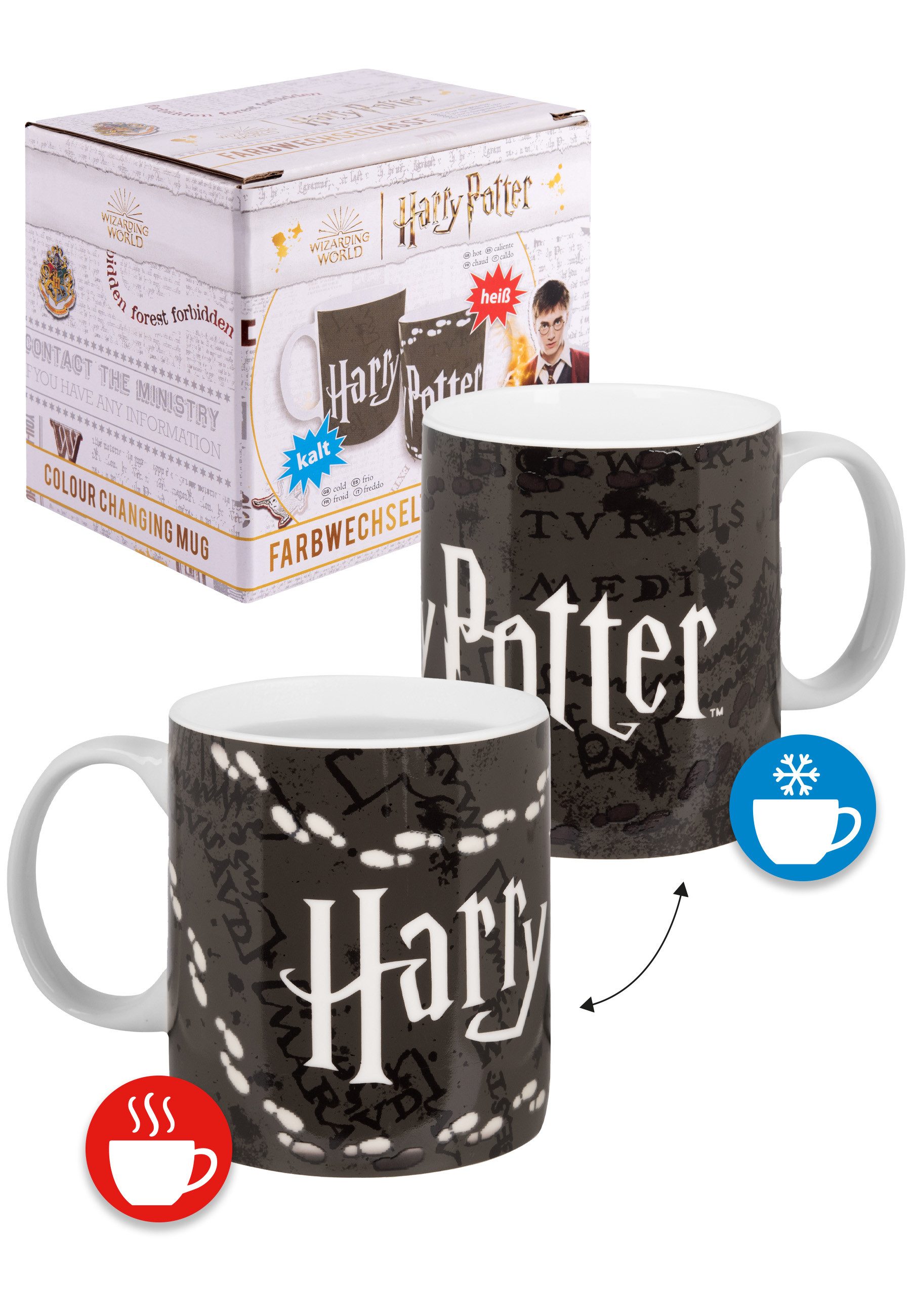 United Labels® Tasse Harry Potter - Zauber Farbwechsel Becher - Mug, Keramik