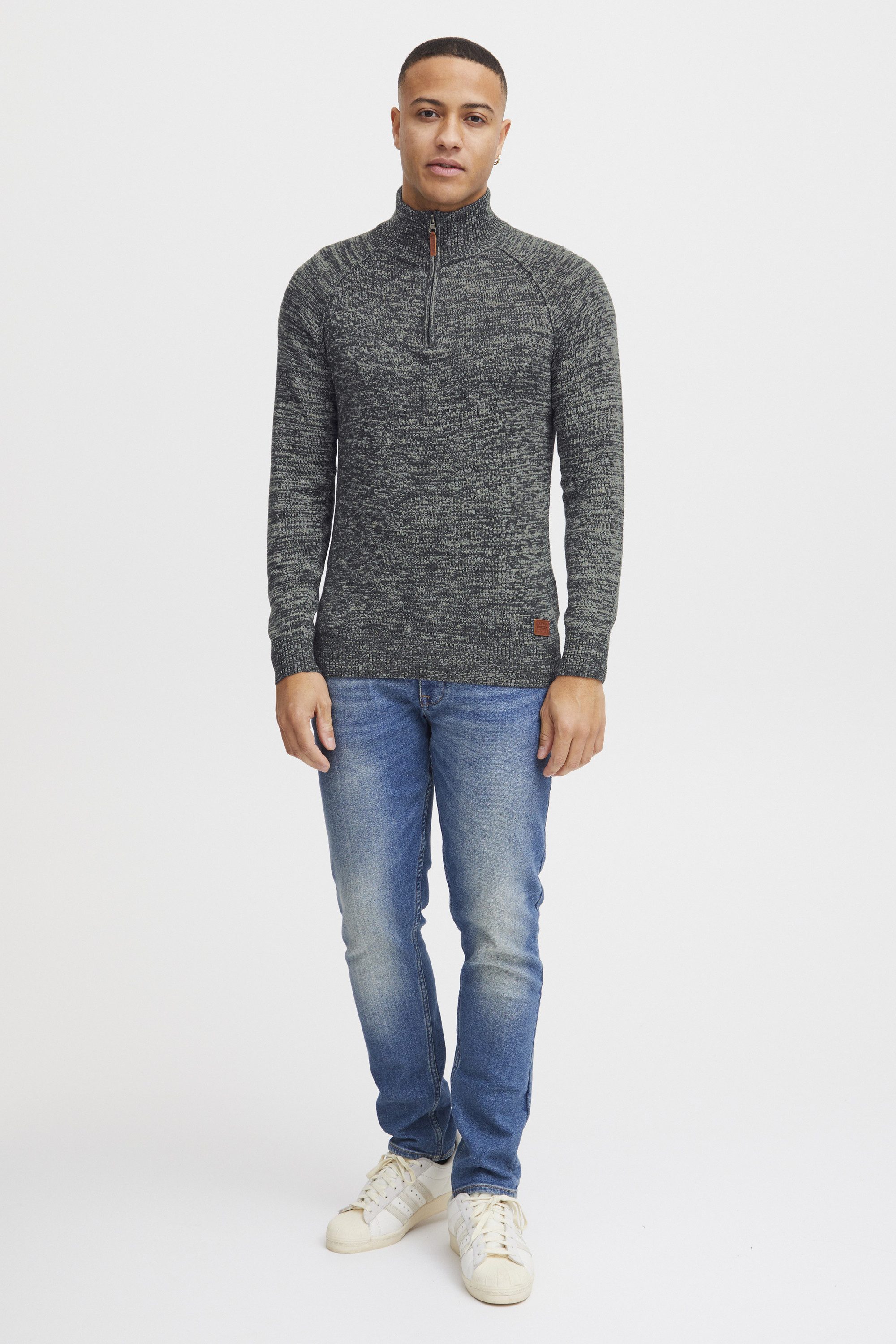 Blend Troyer BHDanovan Strickpullover in MeLange-Optik