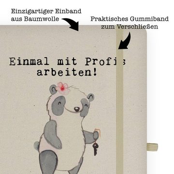 Mr. & Mrs. Panda Notizbuch Vermieterin Leidenschaft - Transparent - Geschenk, Notizheft, Tagebuc Mr. & Mrs. Panda, Personalisierbar