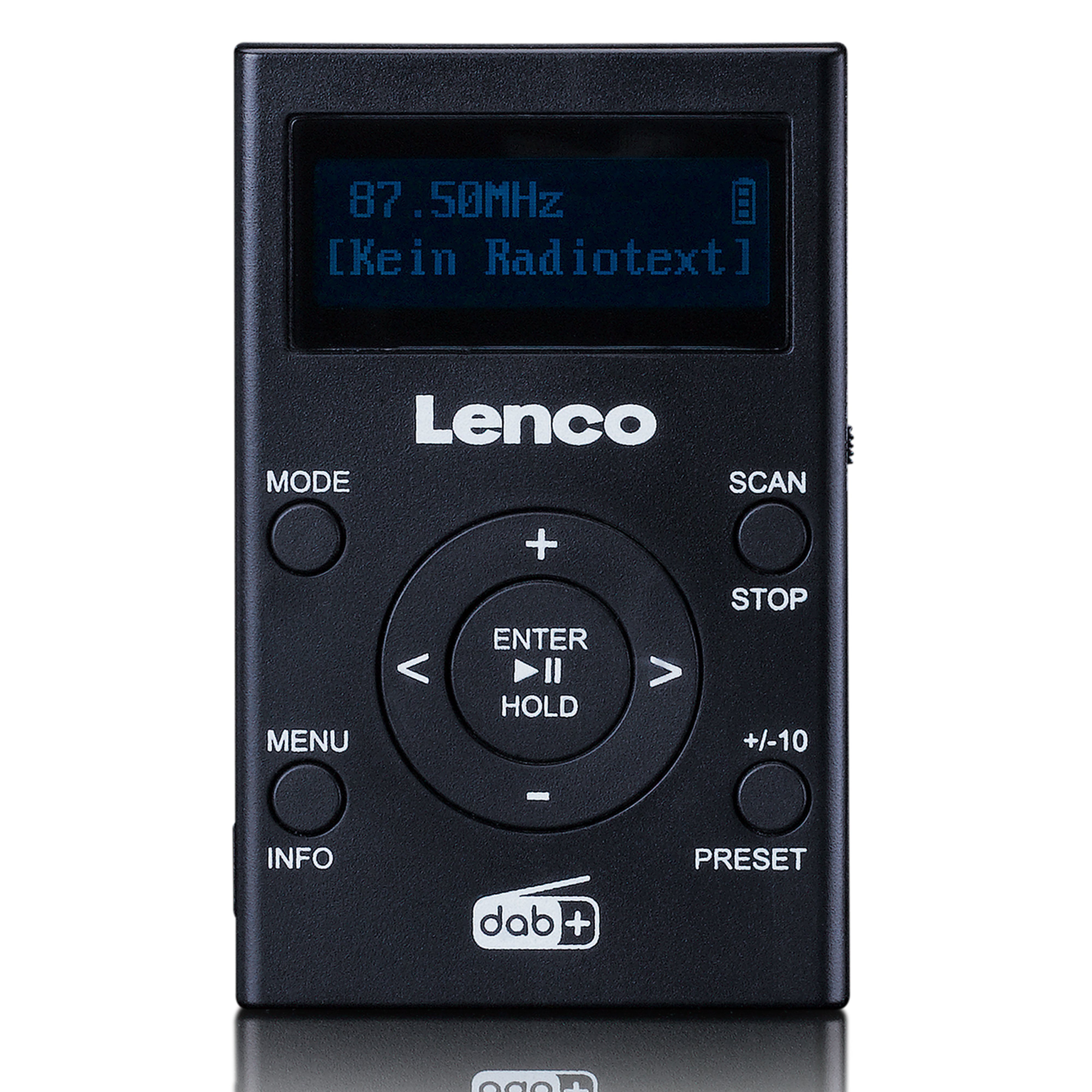 Lenco PDR-011BK Digitalradio (DAB) (Digitalradio (DAB), LCD Display mit  Hintergrundbeleuchtung