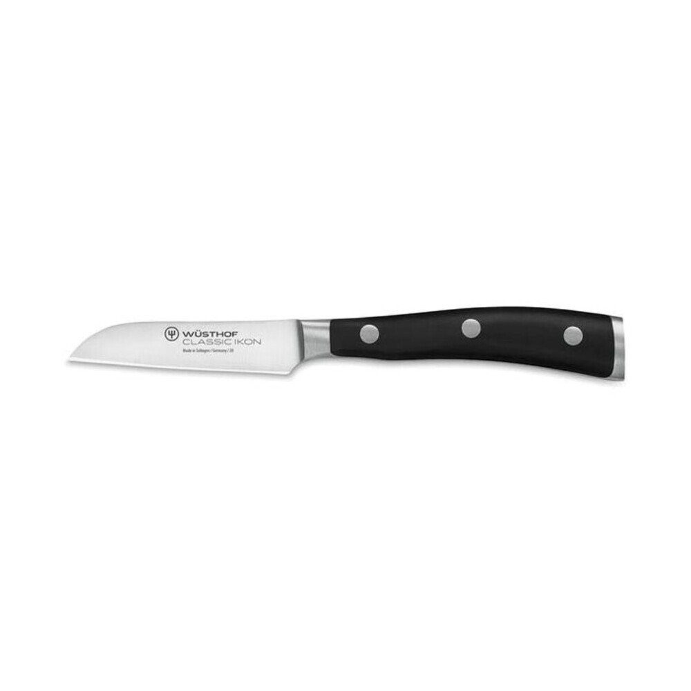 WÜSTHOF Gemüsemesser Gemüsemesser Classic Ikon 8cm, Gemüsemesser Classic Ikon, Edelstahl, schwarz