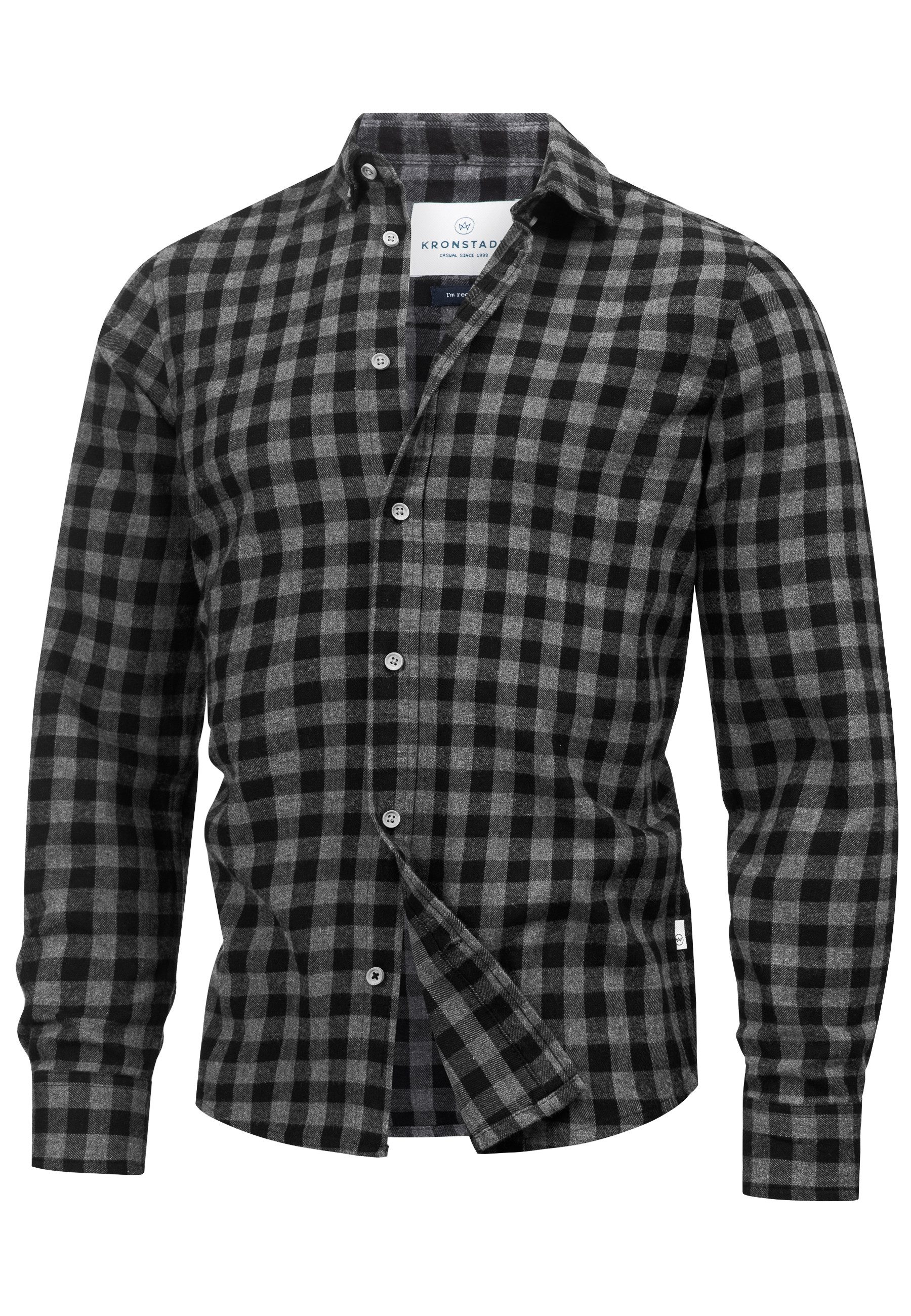Kronstadt Langarmhemd Herren KSJohan Check Herrenhemd Langarm günstig online kaufen