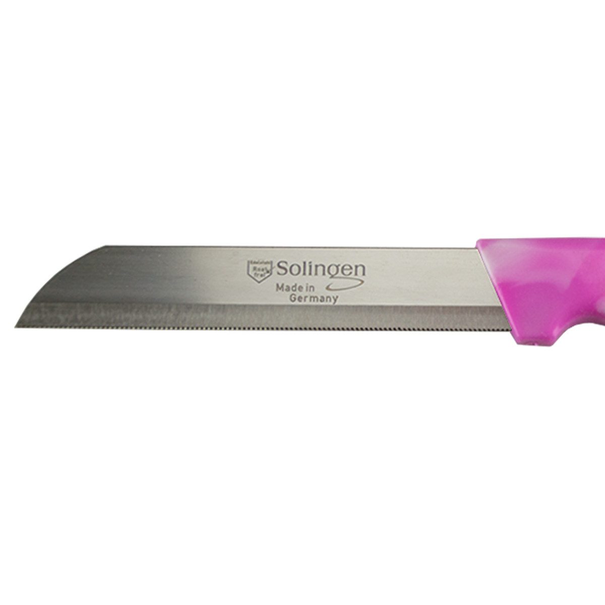 Visaggio Obstmesser Solingen Allzweckmesser Schälmesser Gemüsemesser Küchenmesser, Wellenschliff Solingen Messer, Marmor Optik, Edelstahl (rostfrei)