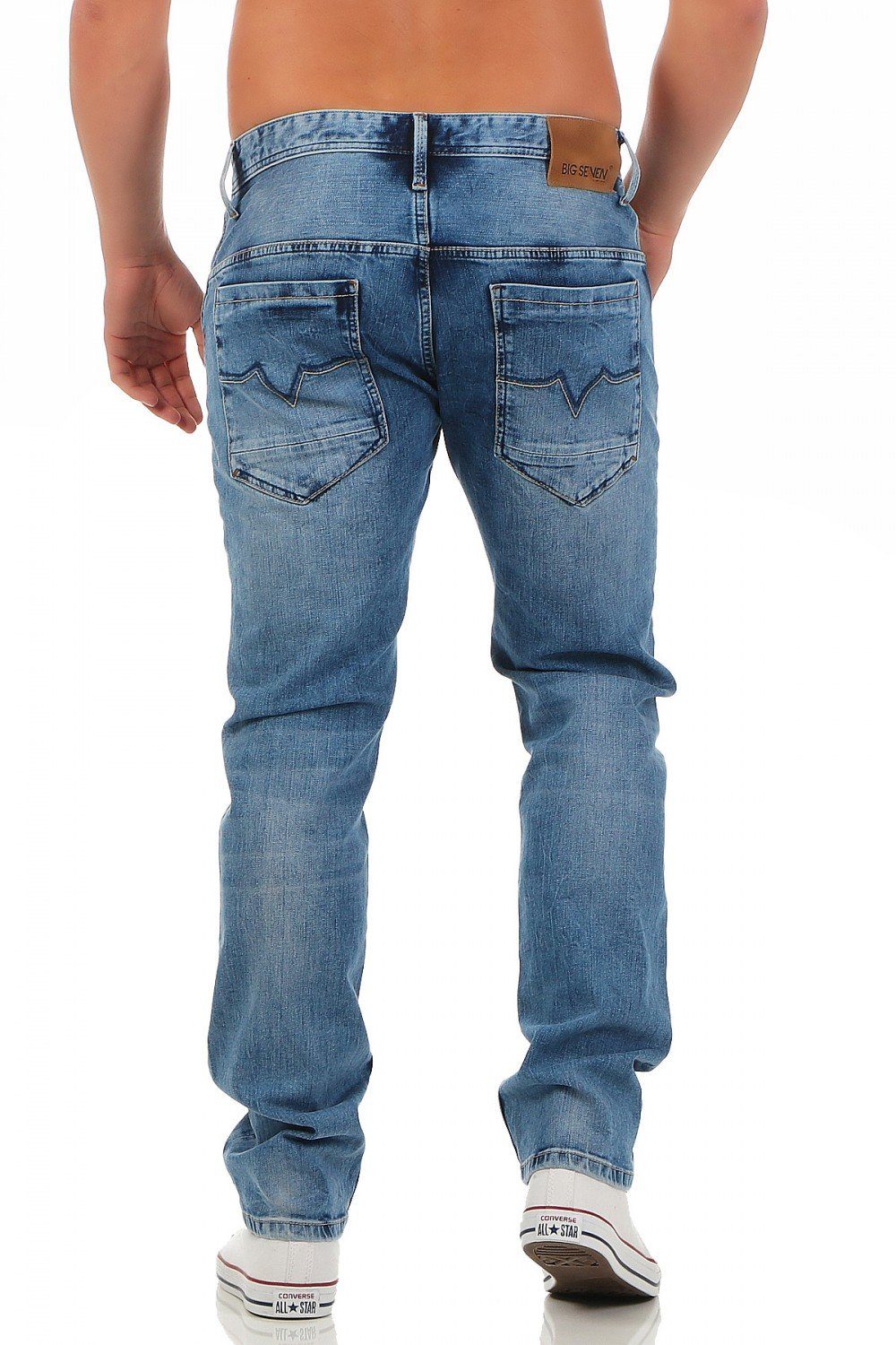 Seven Big Herren Jeans Medium Regular Fit Regular-fit-Jeans Big Morris Blue Seven