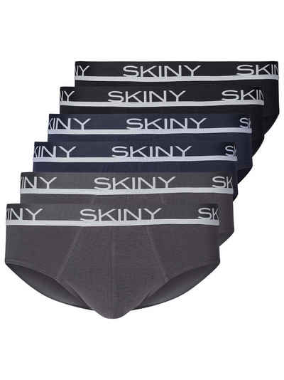 Skiny Slip 6er Pack Herren Brasil Slip Cotton Multipack (Packung, 6-St) biologisch abbaubar