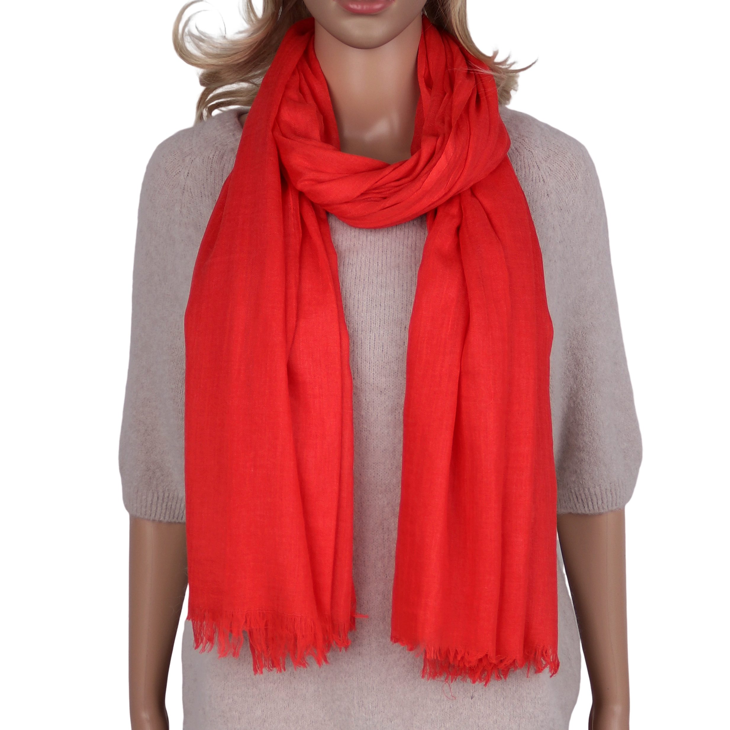 MIRROSI Modeschal weicher Unifarbe XXL Schal ca.110x180cm, (viele tolle Farben zur Auswahl), Damen Halstuch ideal für Frühling, Sommer, Herbst