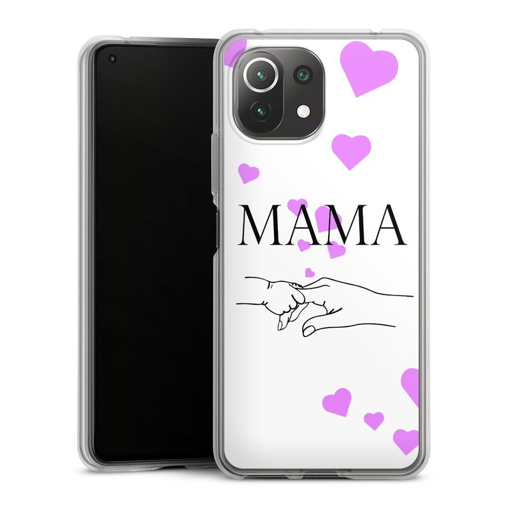 DeinDesign Handyhülle Muttertag Mama Familie Muttertag-Mama und kinder, Xiaomi Mi 11 Lite 5G Silikon Hülle Bumper Case Handy Schutzhülle