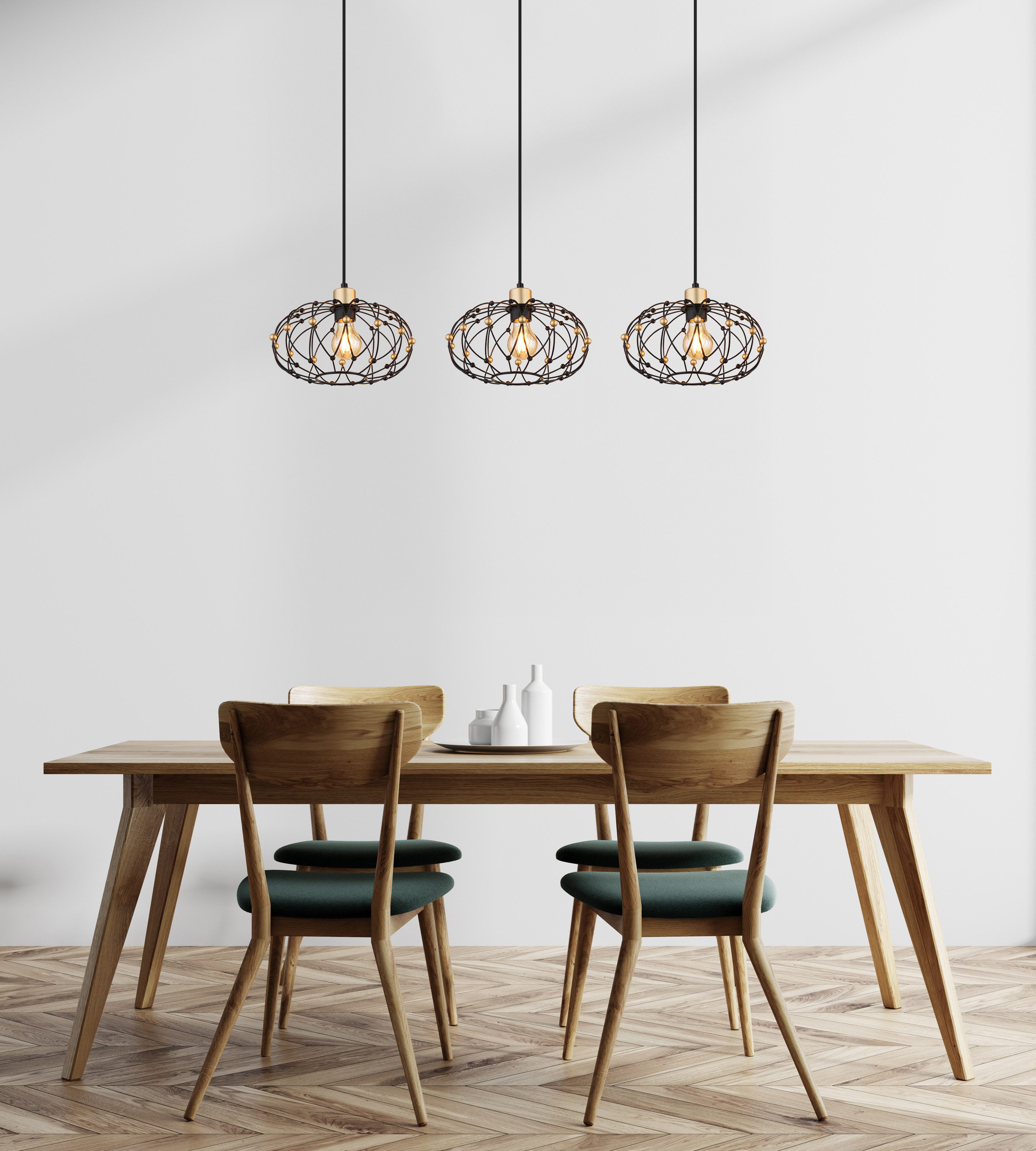 GLOBO LIGHTING Hängeleuchte GREYS, ohne Leuchtmittel, Hängelampe Esszimmer-Leuchte Esstischleuchte Wohnzimmer