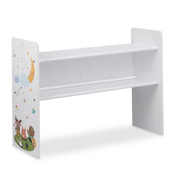 relaxdays Standregal Kinderregal mit Motiv und 9 Boxen, A