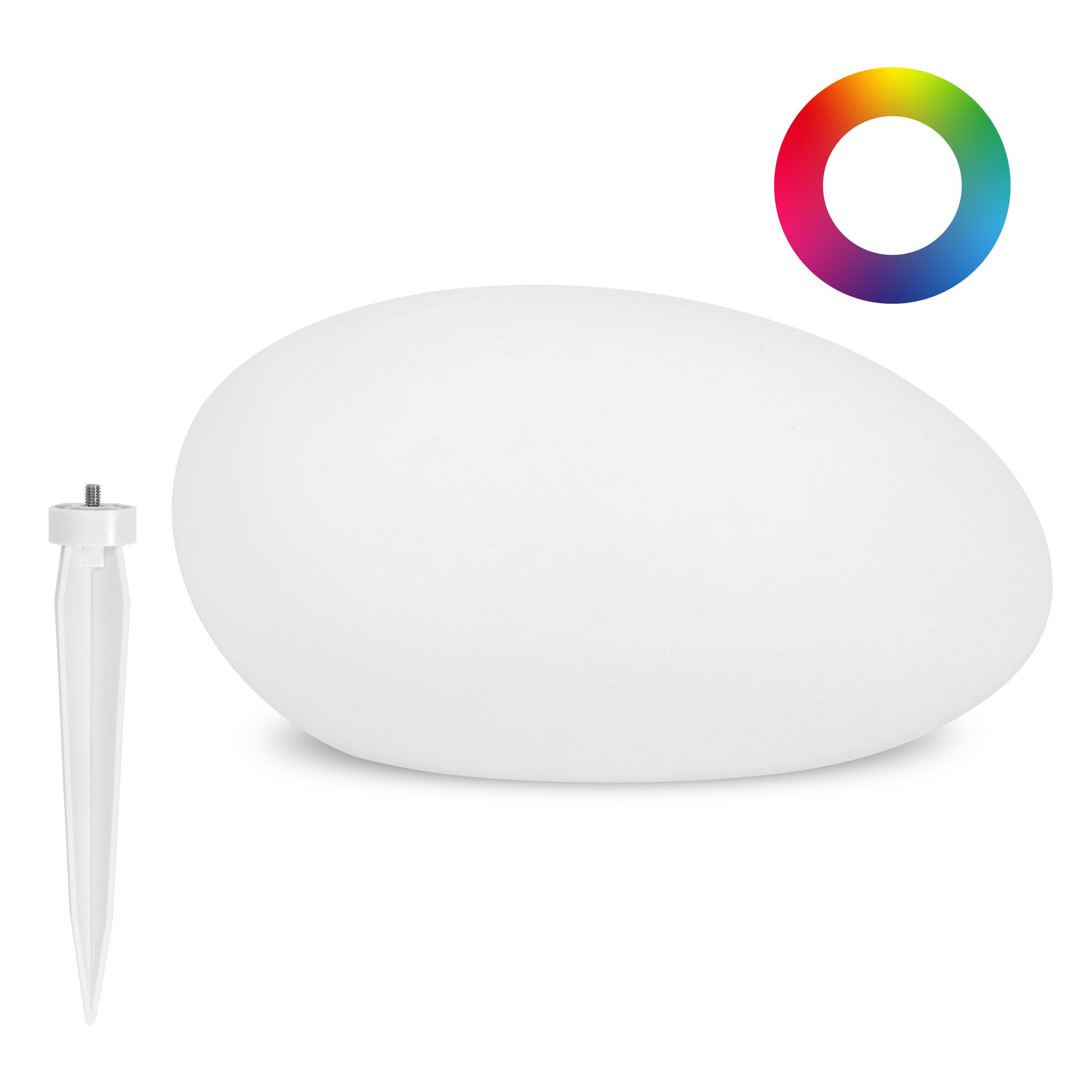 IC Gardenworld LED Solarleuchte LED Solarlampe für Außen, Solarleuchte Garten mit Farbwechsel, LED fest integriert, Warm-weiß, bernstein, rot, grün, blau, gelb, violett, türkis, rosa, Dämmerungssensor, USB & Solar, IP67 wasserdicht, RGB LED, dekorativ