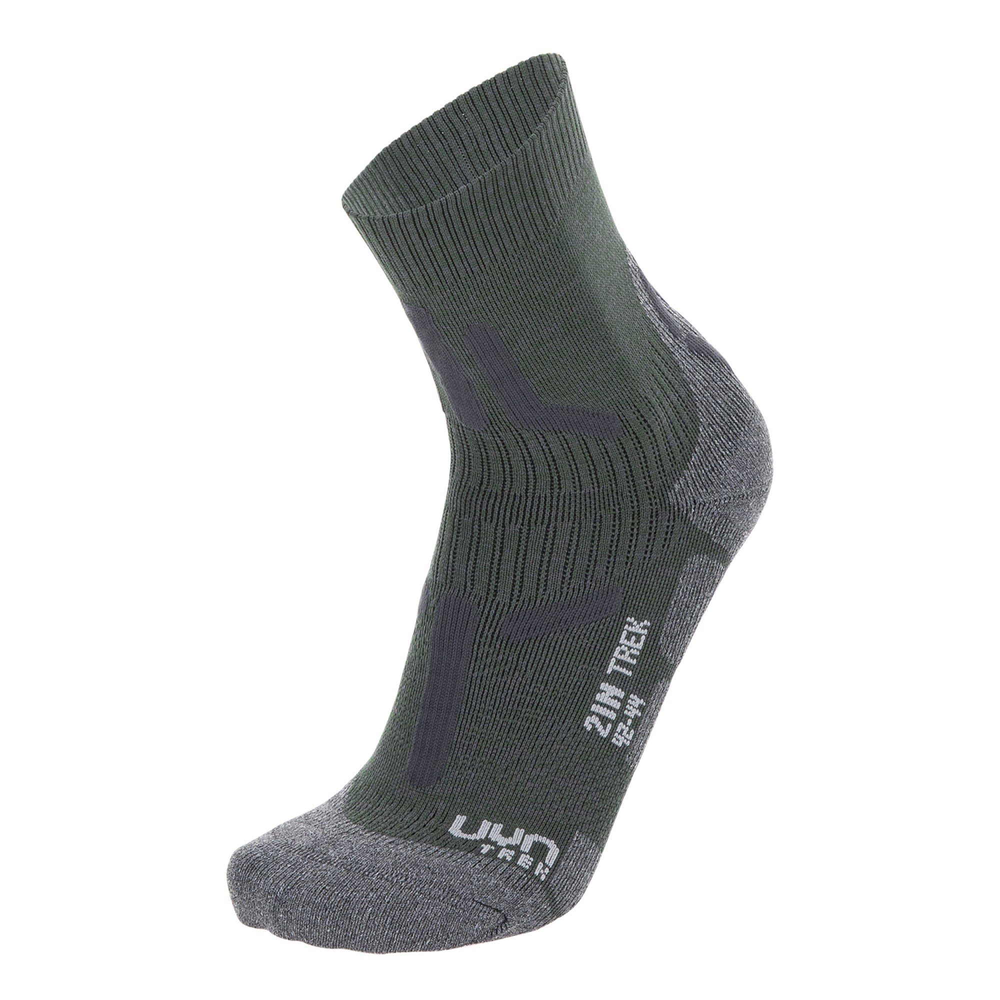UYN Thermosocken Uyn M Socks - Trekking Kompressionssocken 2in Melange Herren Military Grey