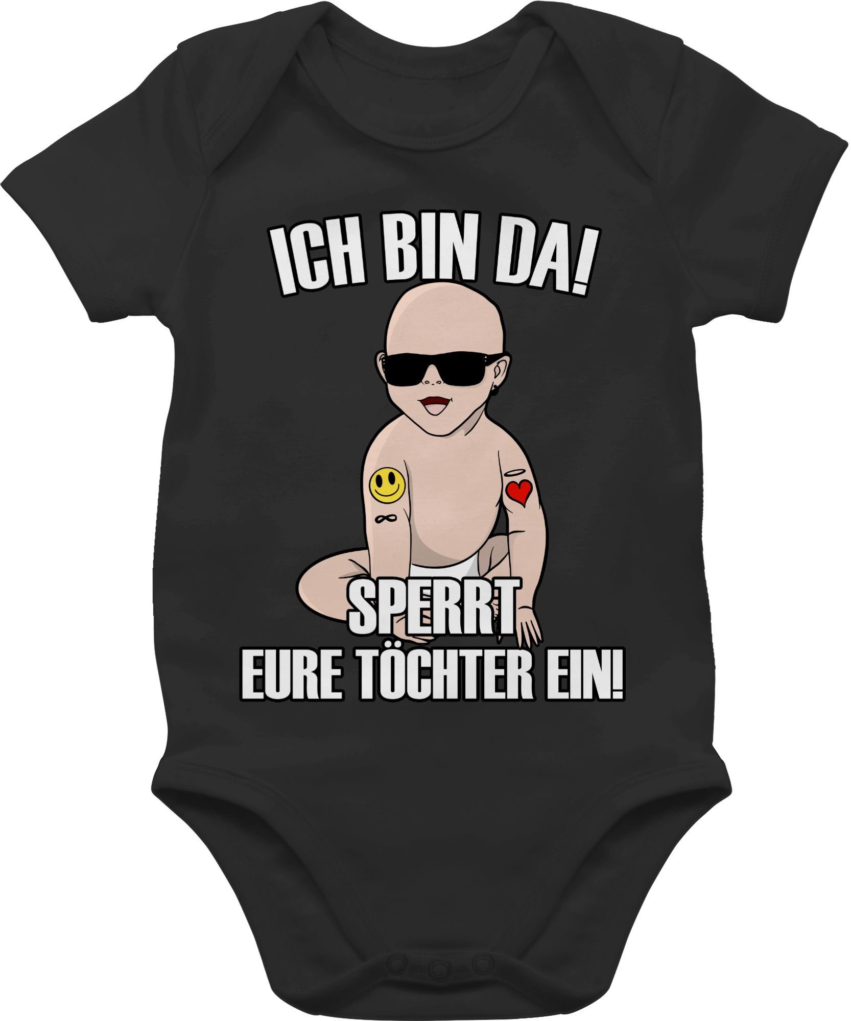 Shirtbody Ich bin da sperrt eure Töchter ein