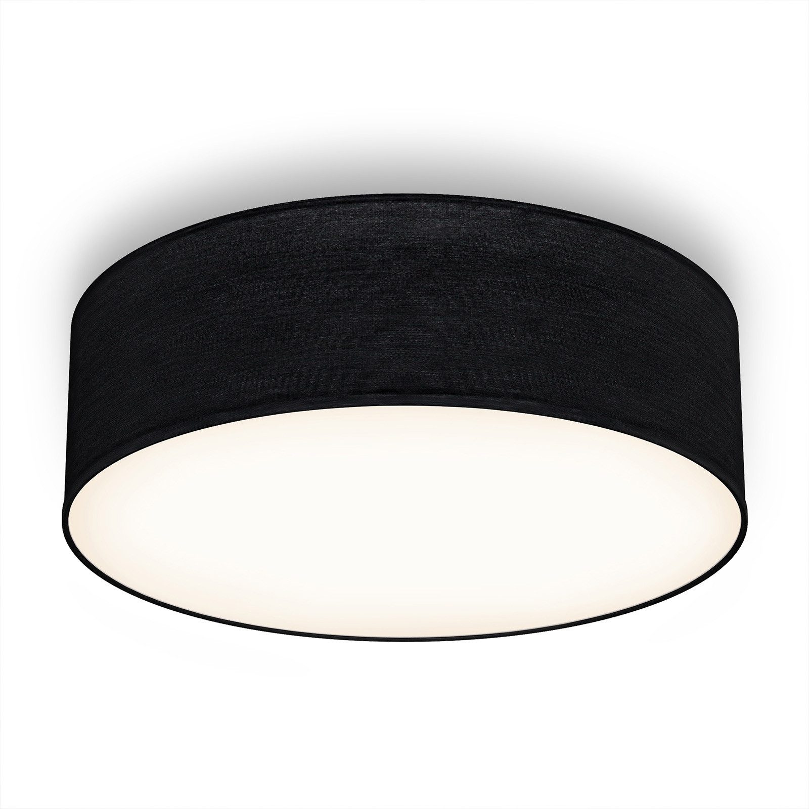 B.K.Licht Deckenleuchte Deckenleuchte Stoff-Deckenlampe Ø30cm 1-flammig günstig online kaufen