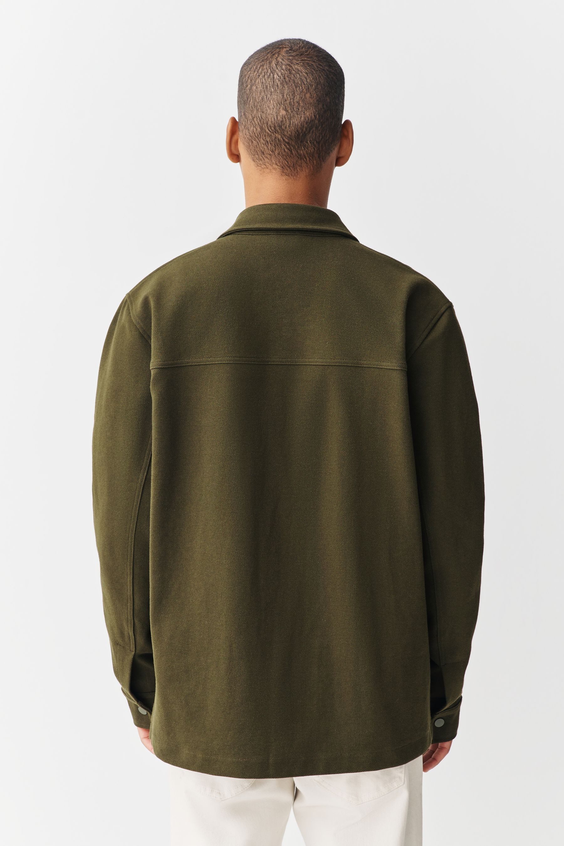 Next Hemdjacke Hemdjacke mit Druckknopfverschluss aus Jersey (1-St)