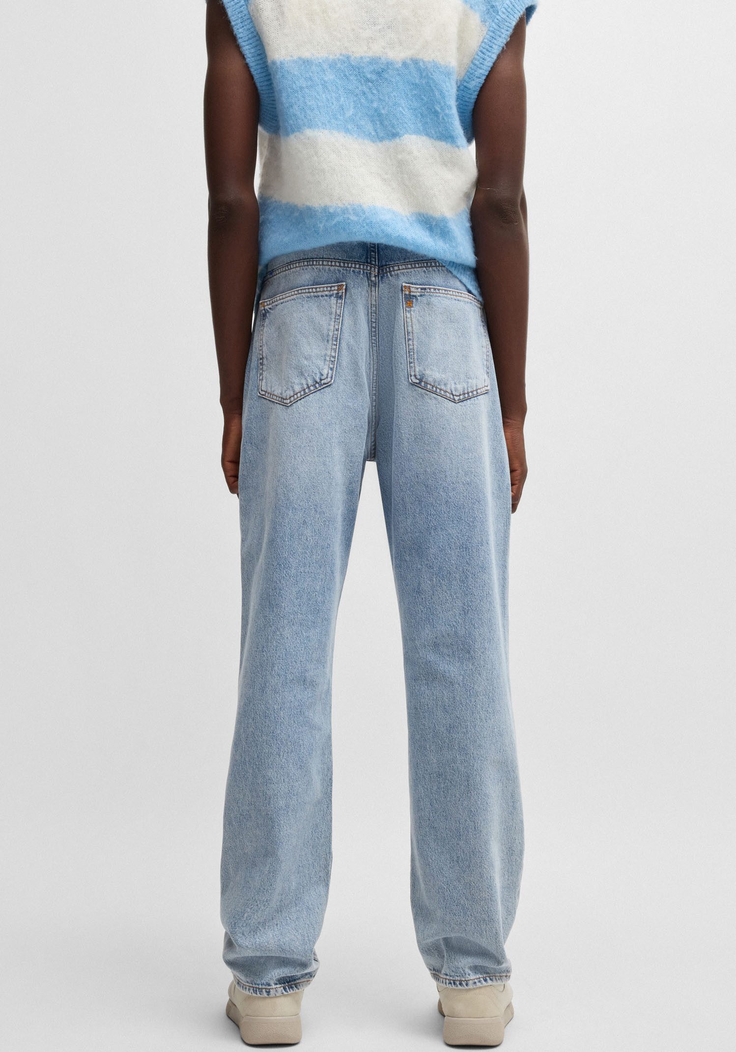 HUGO Loose-fit-Jeans Nate in heller Waschung – Bild 3 von 5