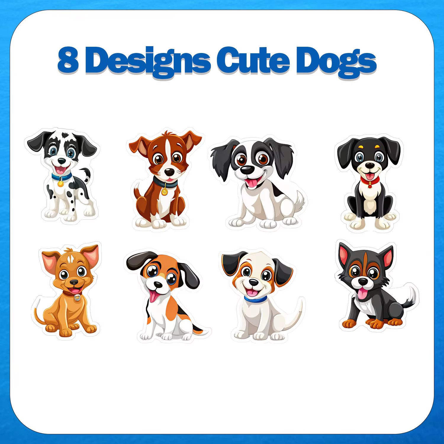 Ware aus aller Welt Aufkleber 500 Aufkleber Hunde Sticker für Kinder Bastelprojekte, (500tlg)