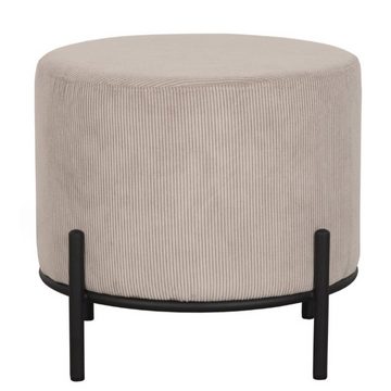 RINGO-Living Stuhl Hocker Healani in Beige aus Cord 410x460mm, Möbel