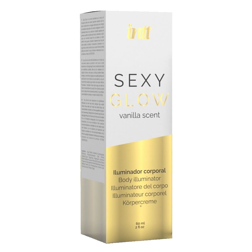 INTT Körpercreme Sexy Glow Flasche mit 60ml, 1-tlg., Körpercreme mit goldfarbenen Mikroperlen für verführerischen Glanz