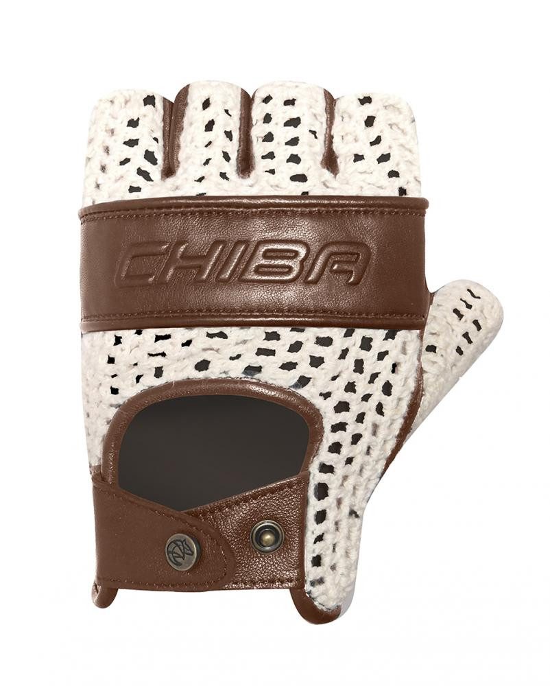 Chiba Fahrradhandschuhe CHIBA Pure Nature - Radhandschuhe XL beige/braun, Retro, Naturmaterial